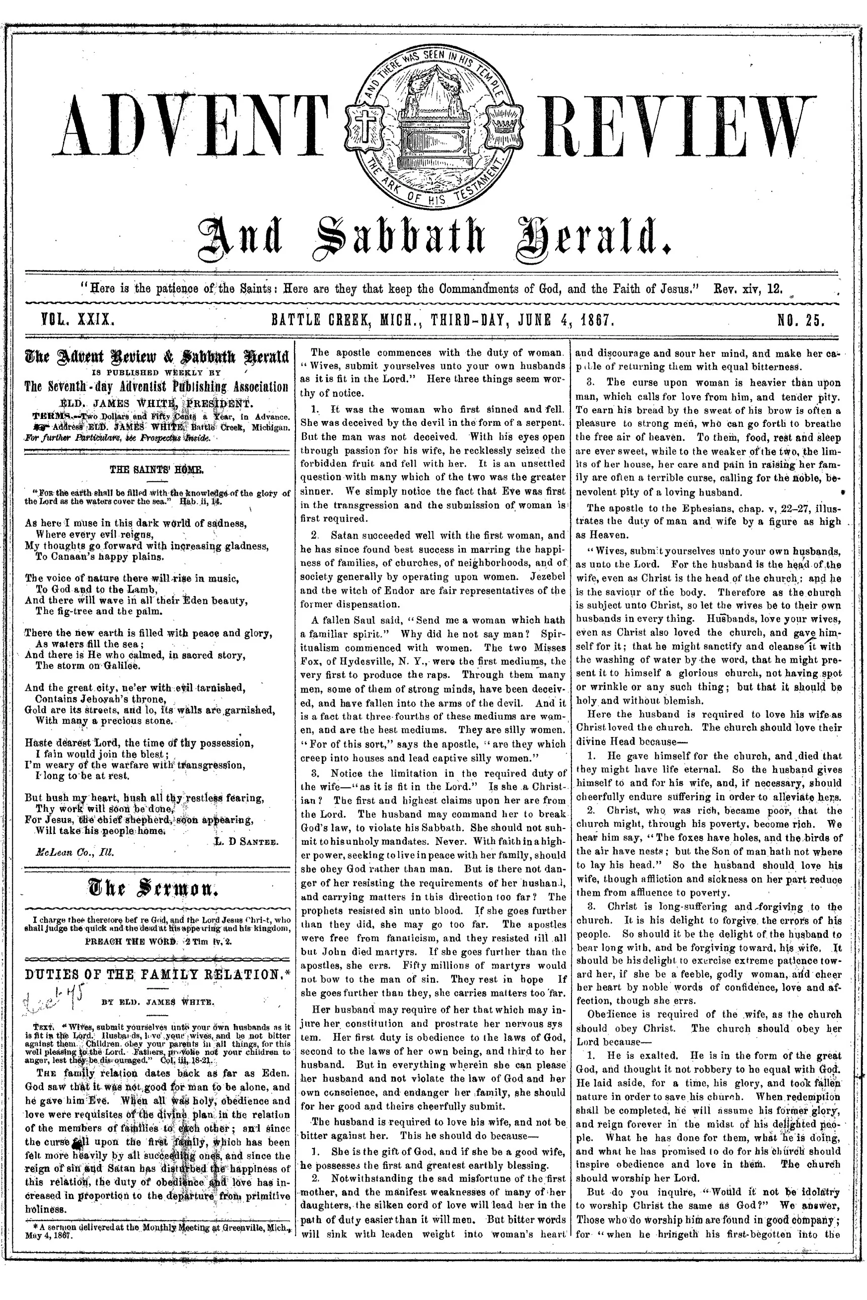 Vol. 29, No. 25.