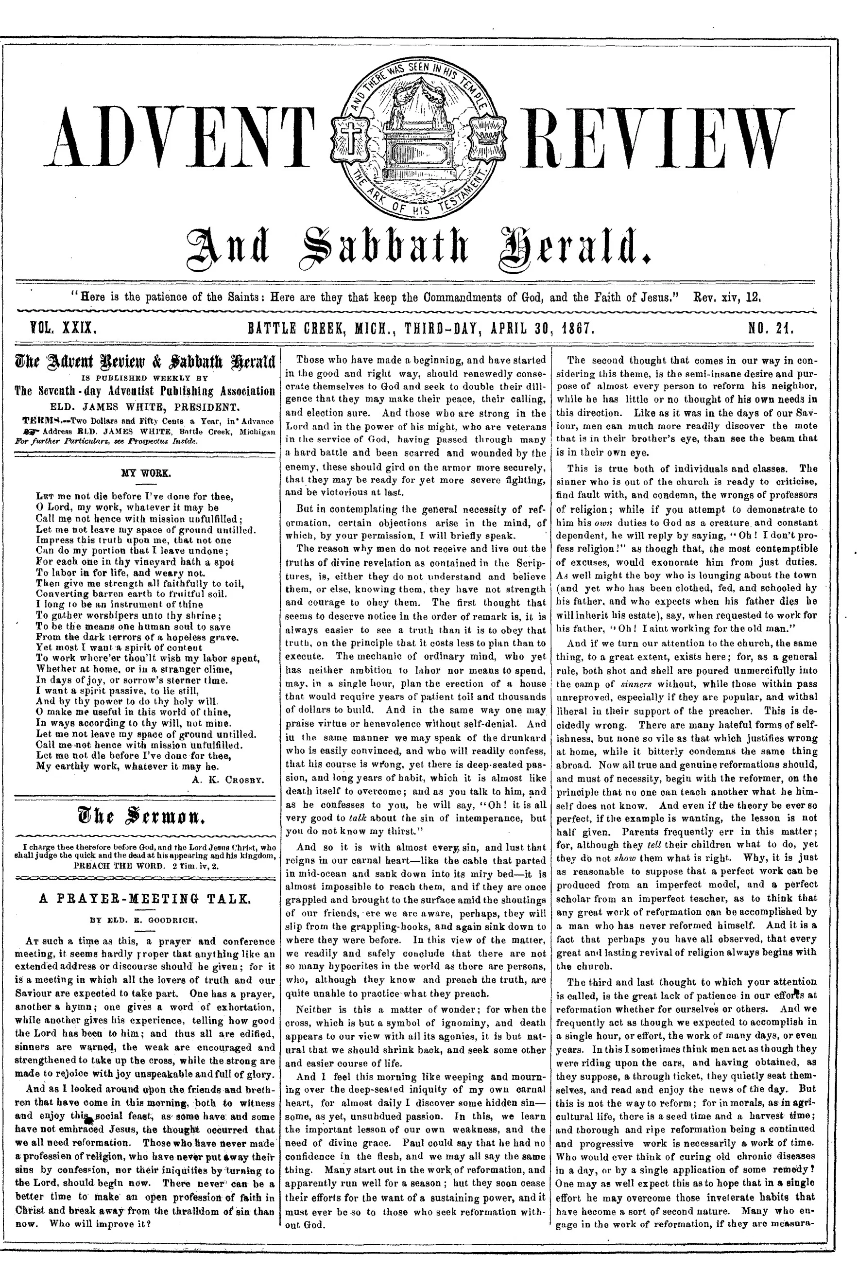 Vol. 29, No. 21.