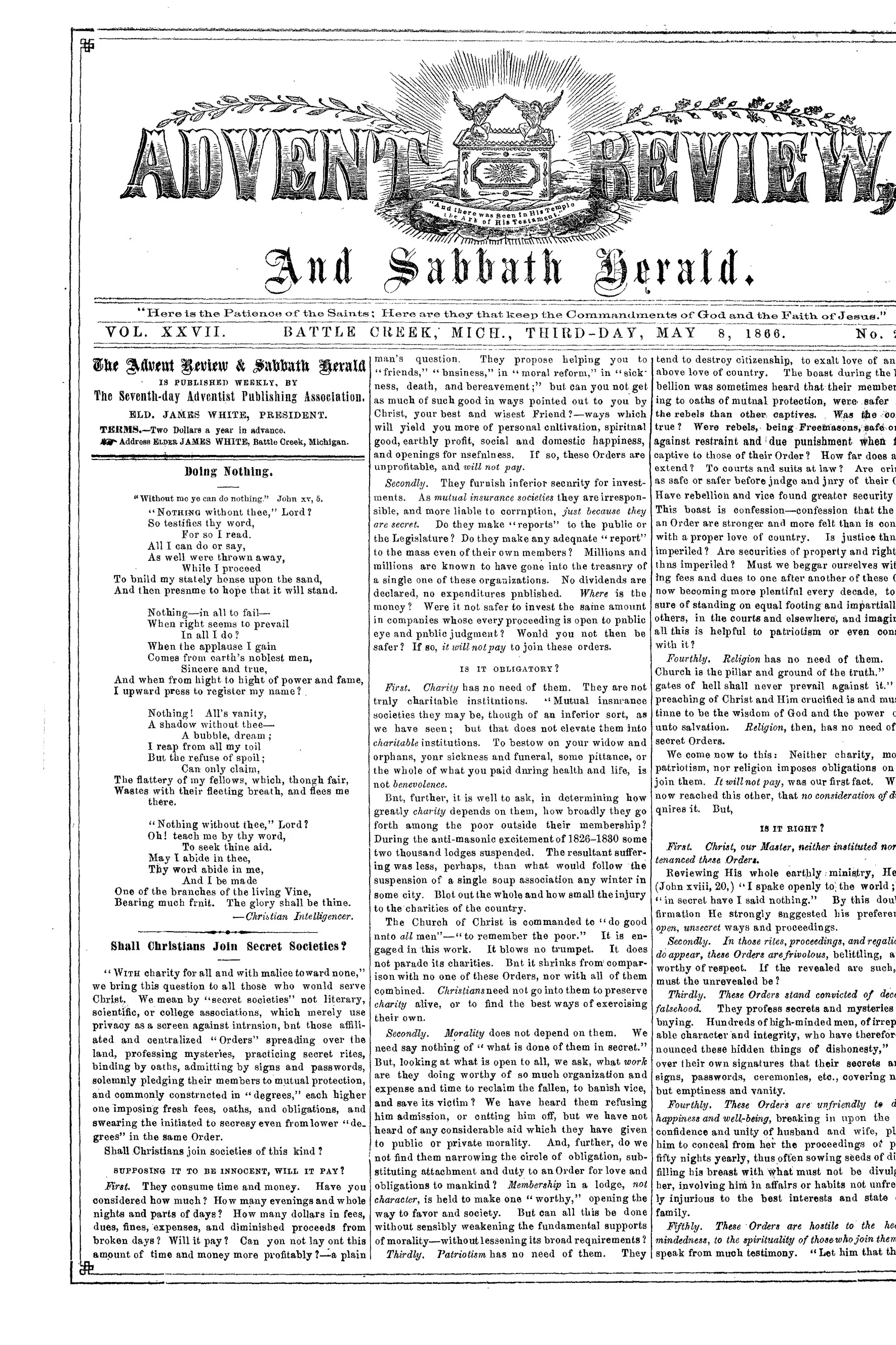 Vol. 27, No. 23.