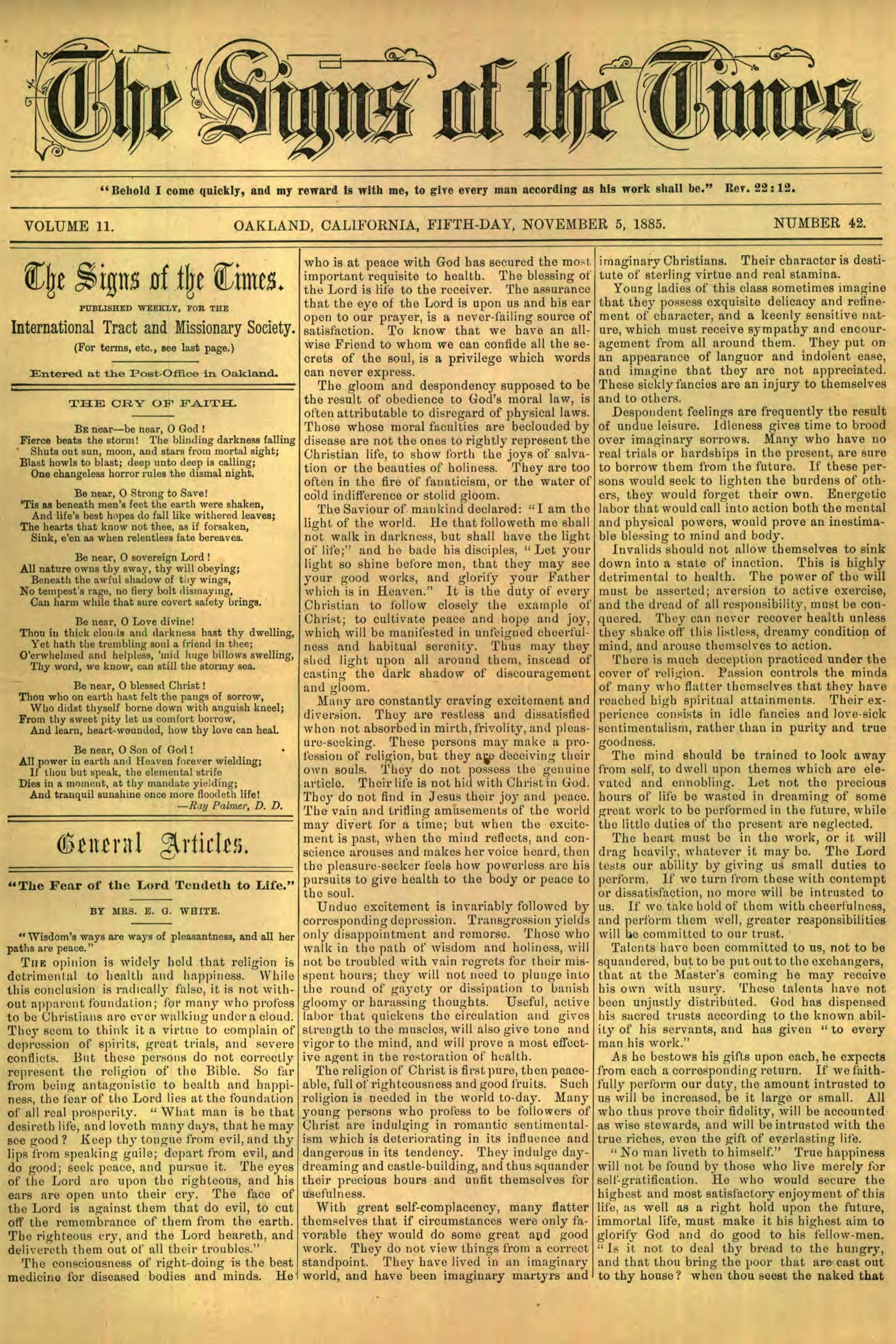 Vol. 11, No. 42.