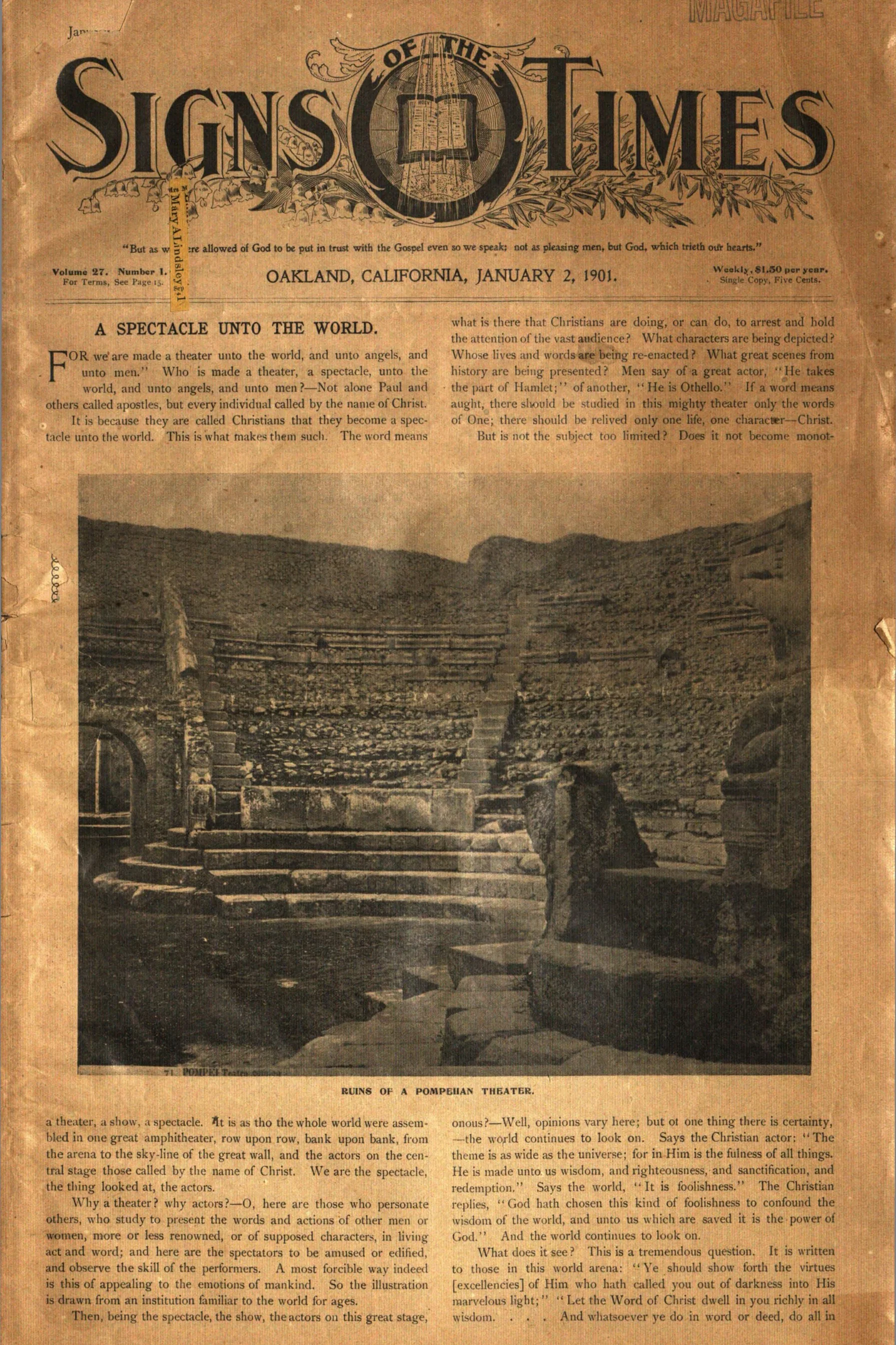 Vol. 27, No. 1.