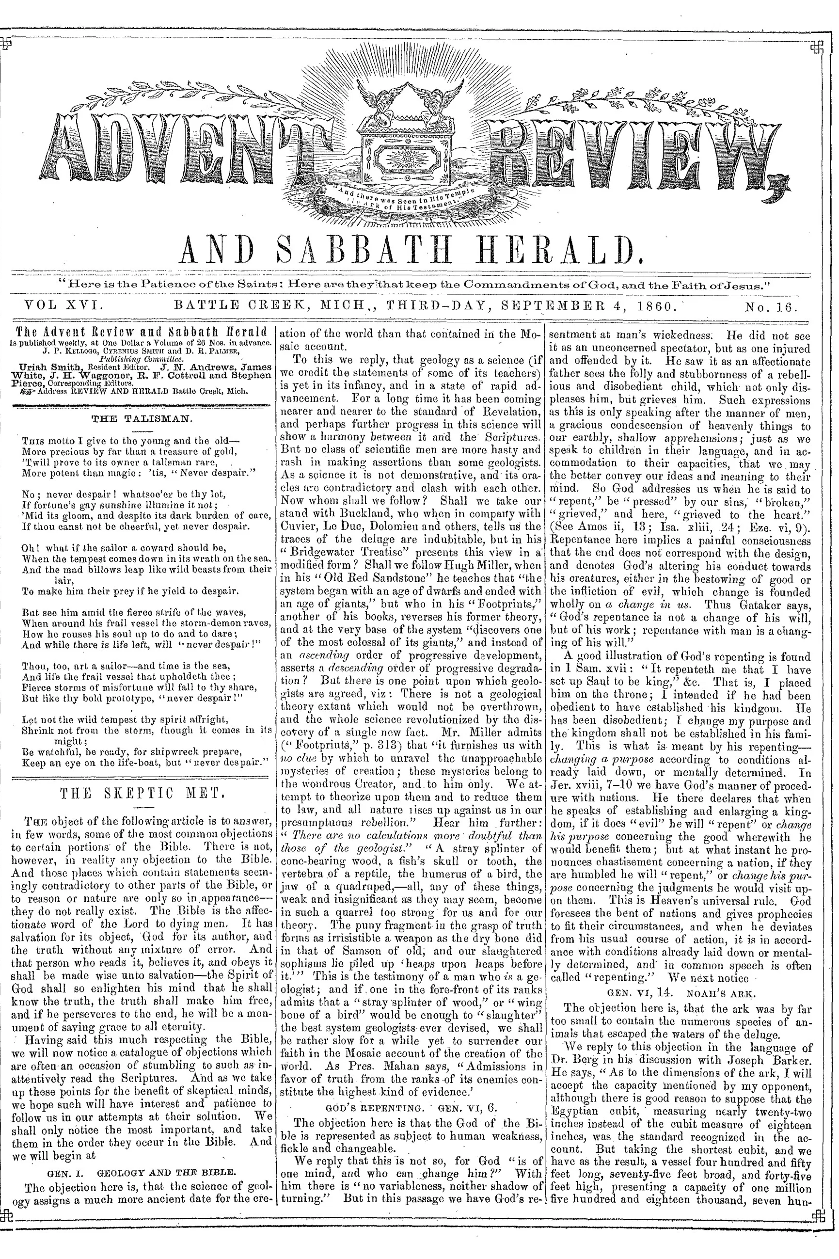 Vol. 16, No. 16.