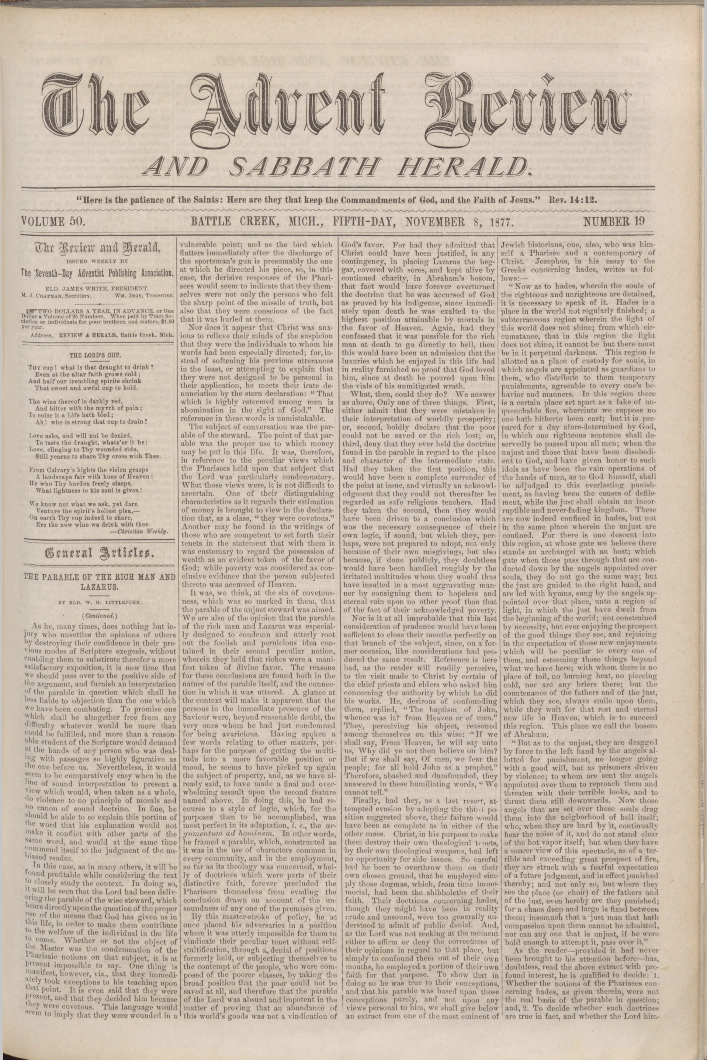 Vol. 50, No. 19.