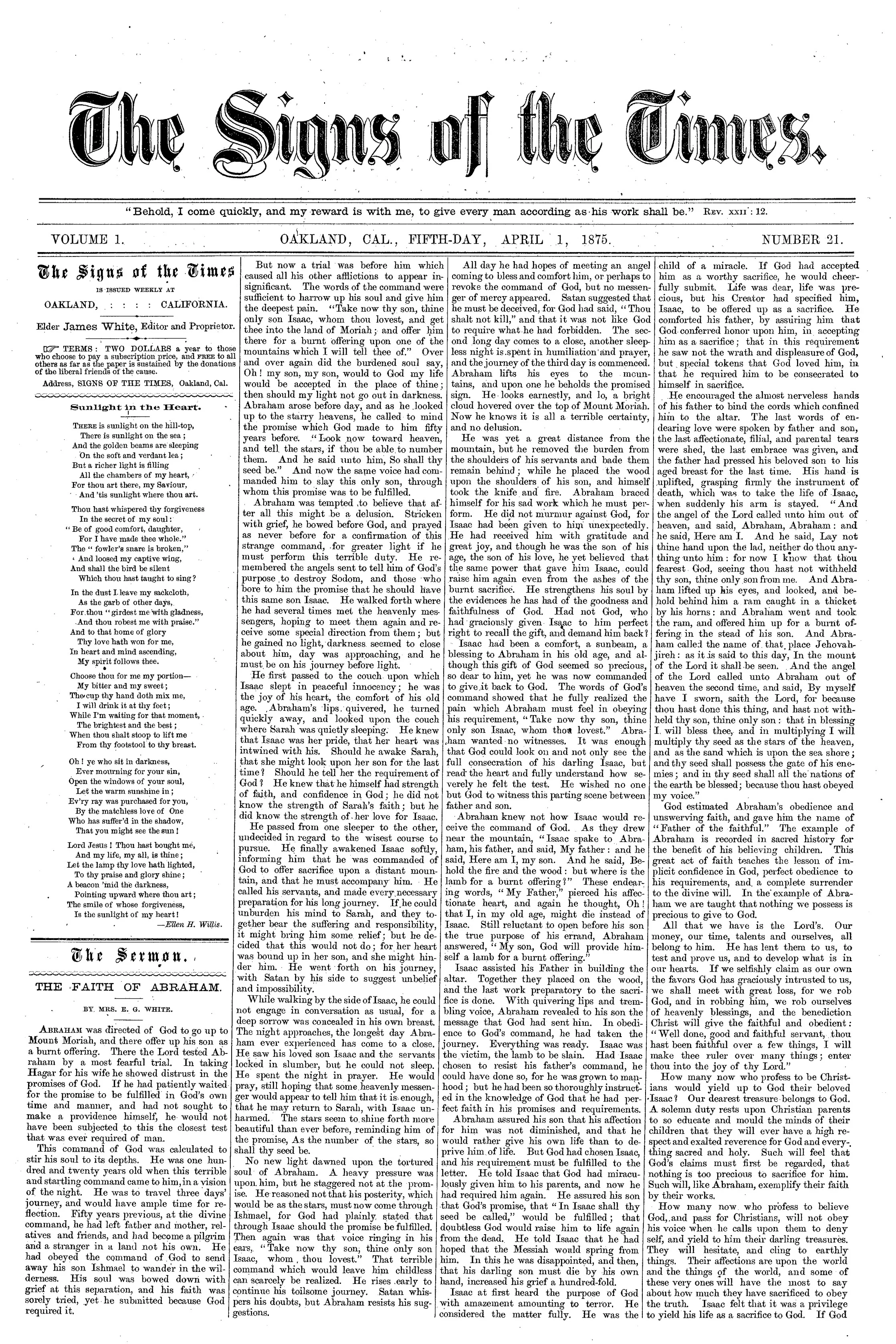 Vol. 1, No. 21.