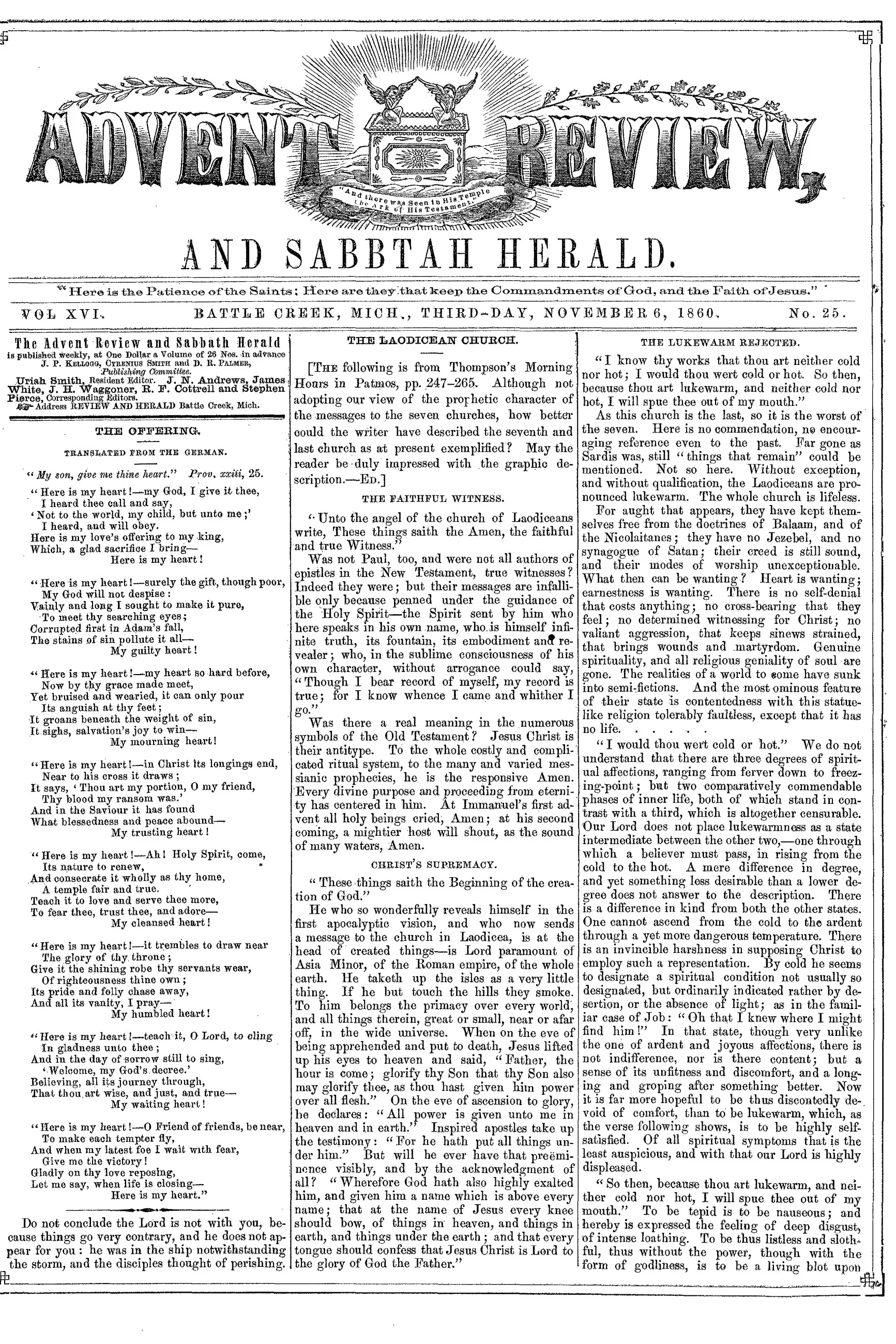 Vol. 16, No. 25.