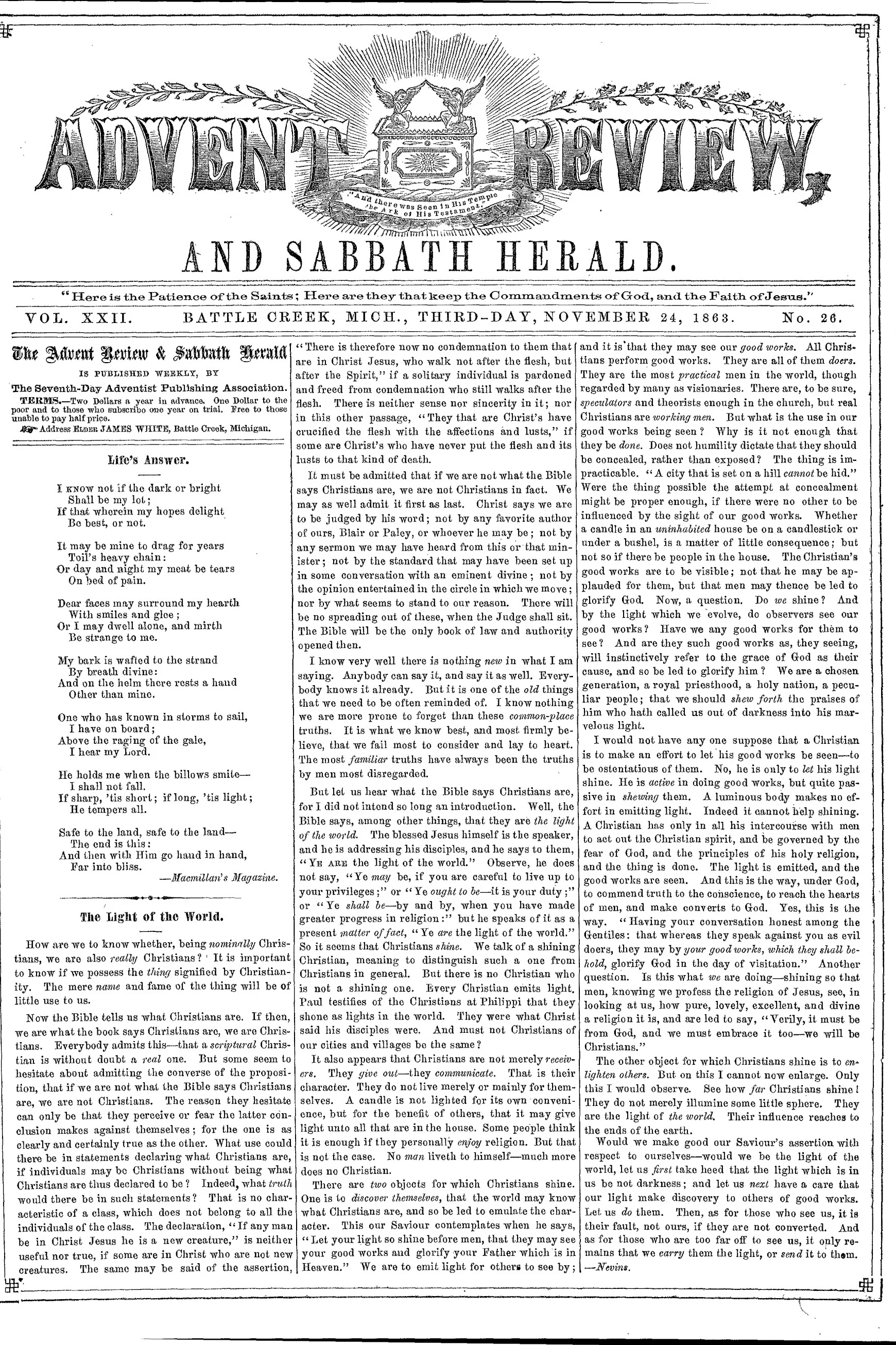 Vol. 22, No. 26.