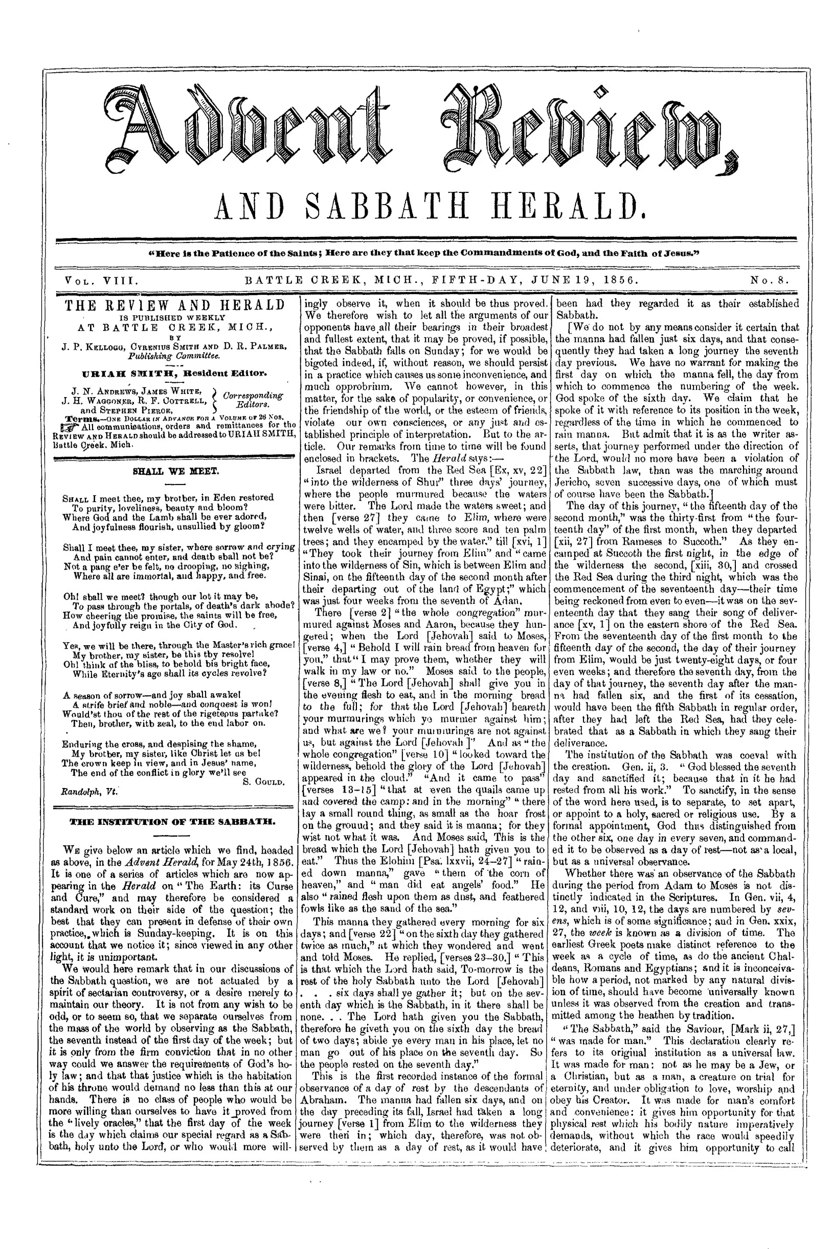 Vol. 8, No. 8.