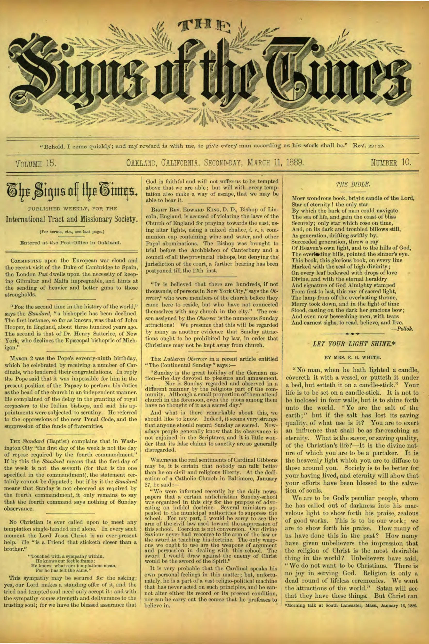 Vol. 15, No. 10.