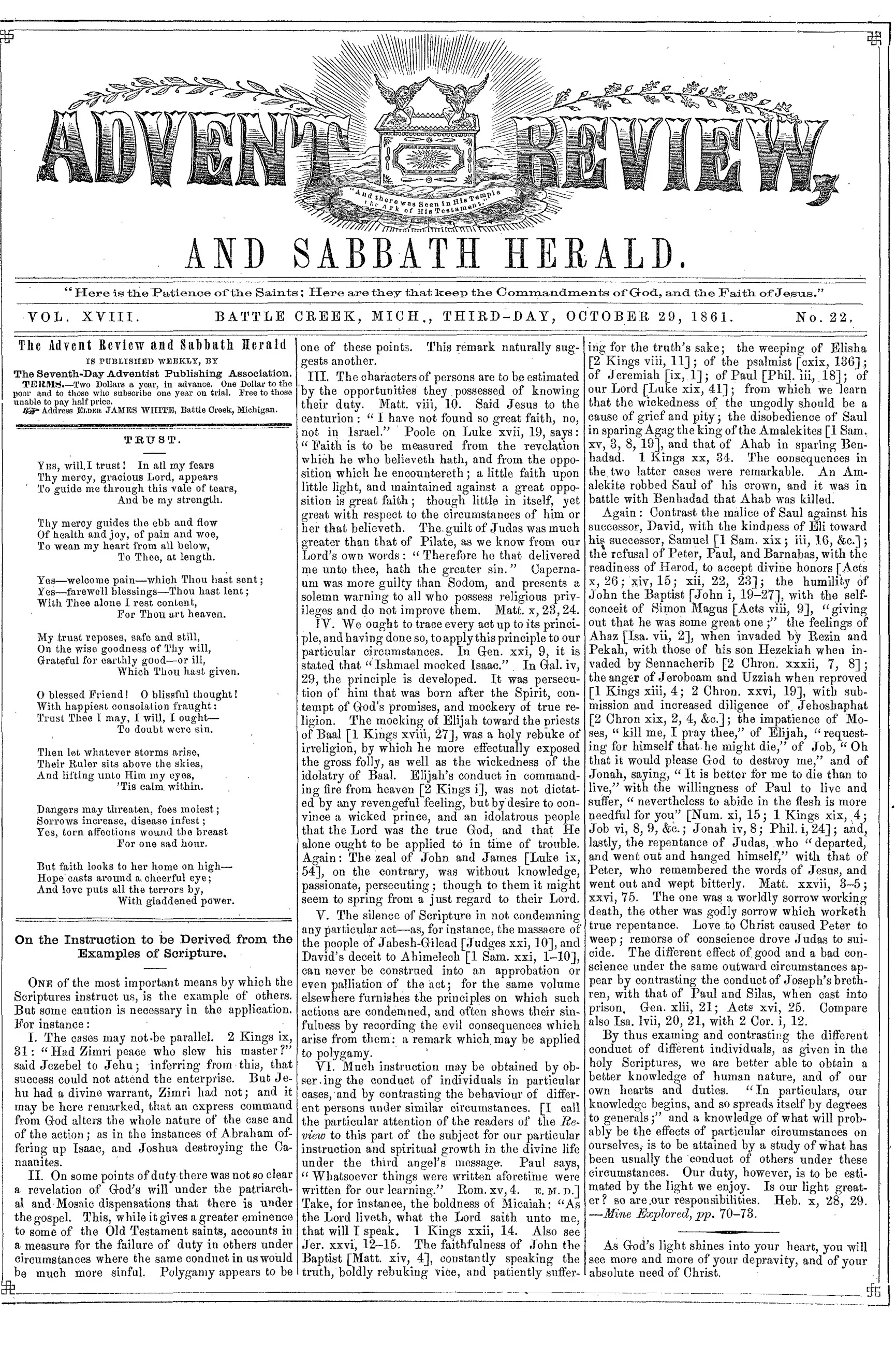 Vol. 18, No. 22.