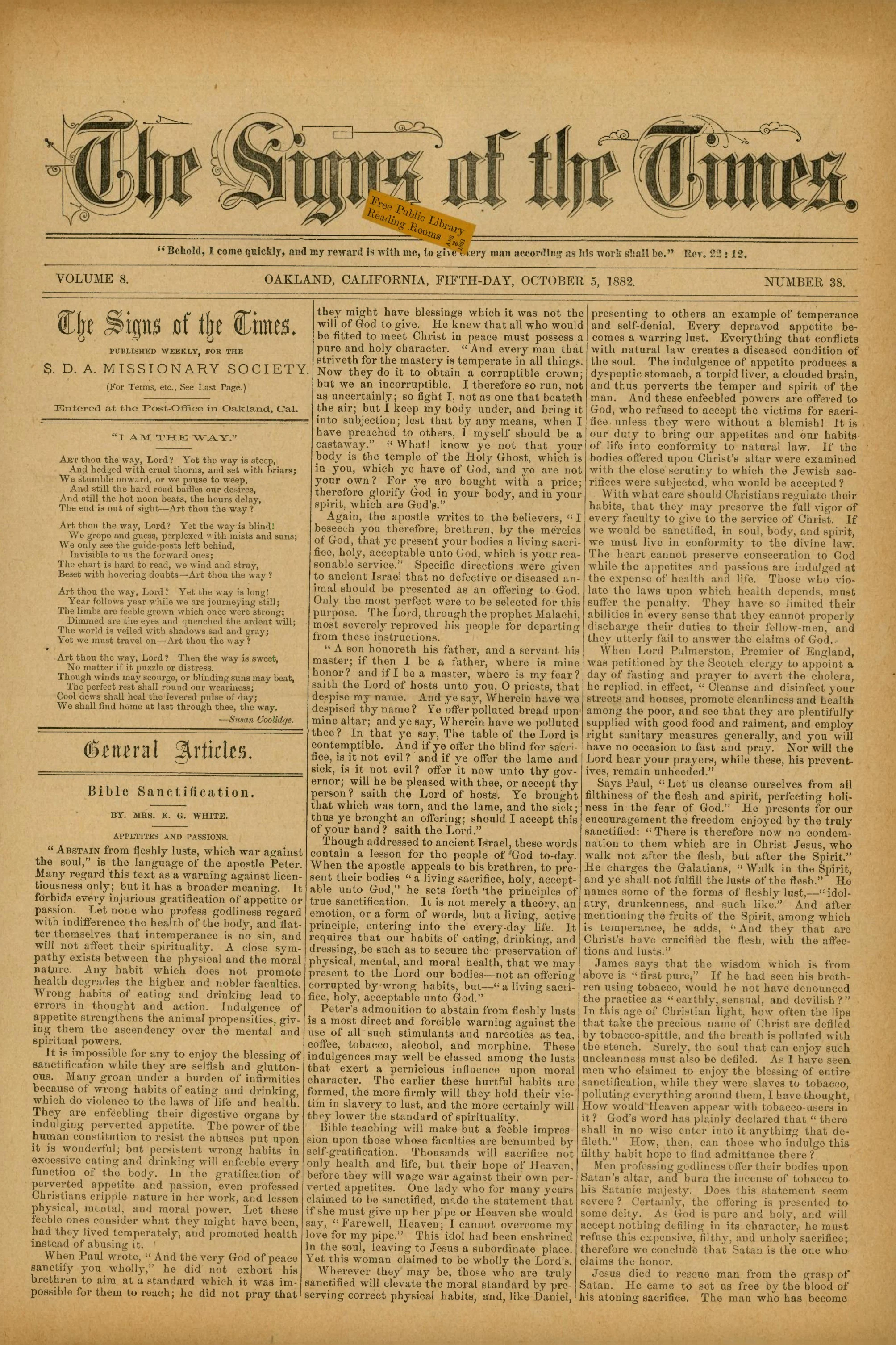 Vol. 8, No. 38.