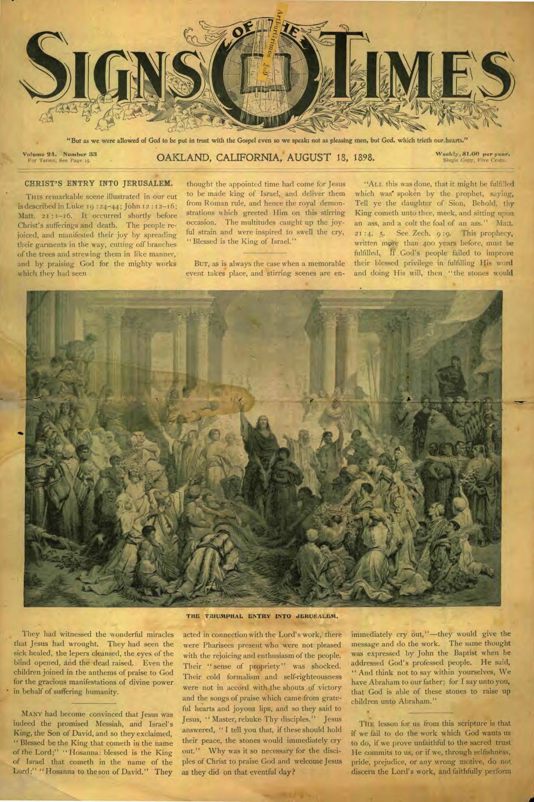 Vol. 24, No. 33.