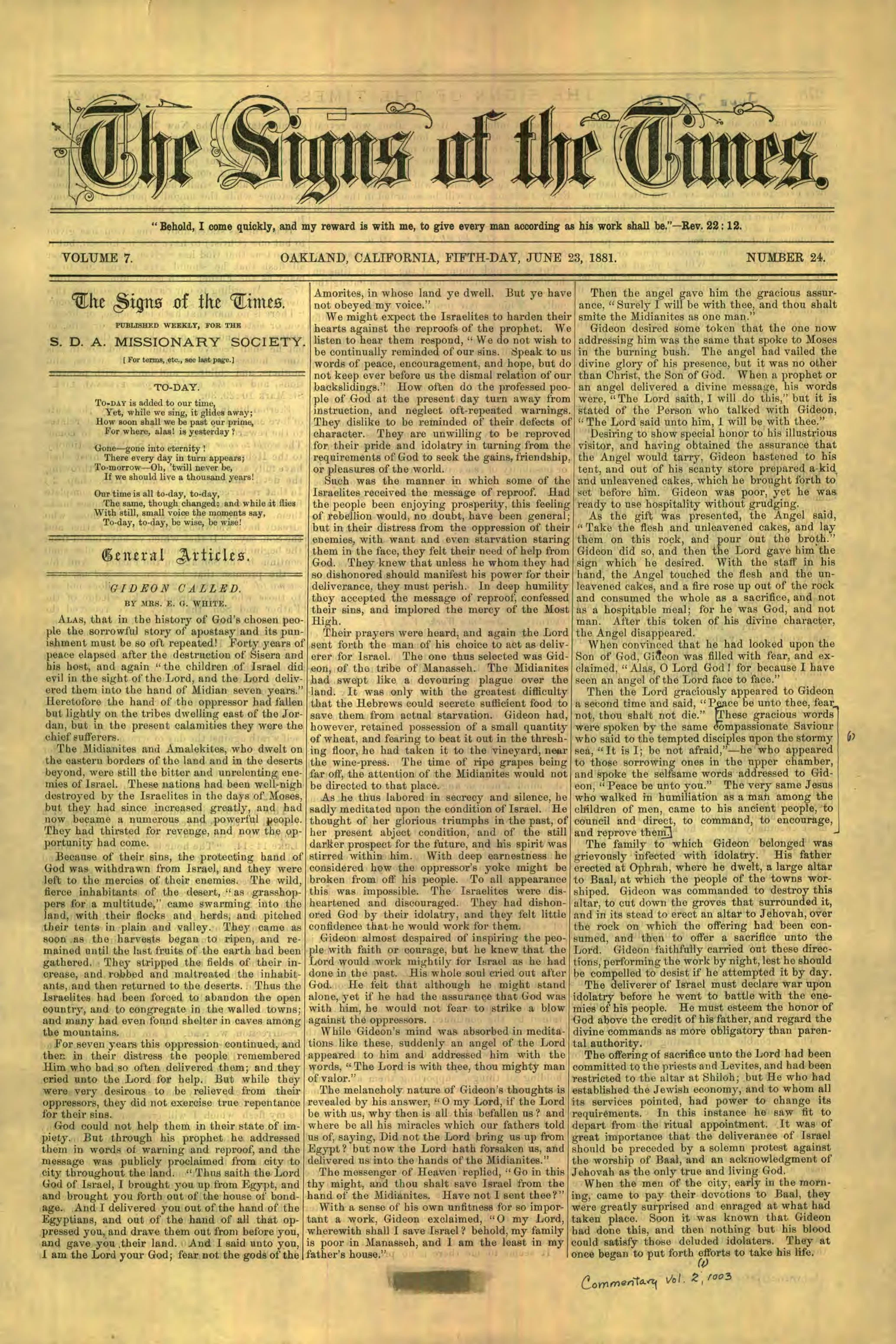 Vol. 7, No. 24.