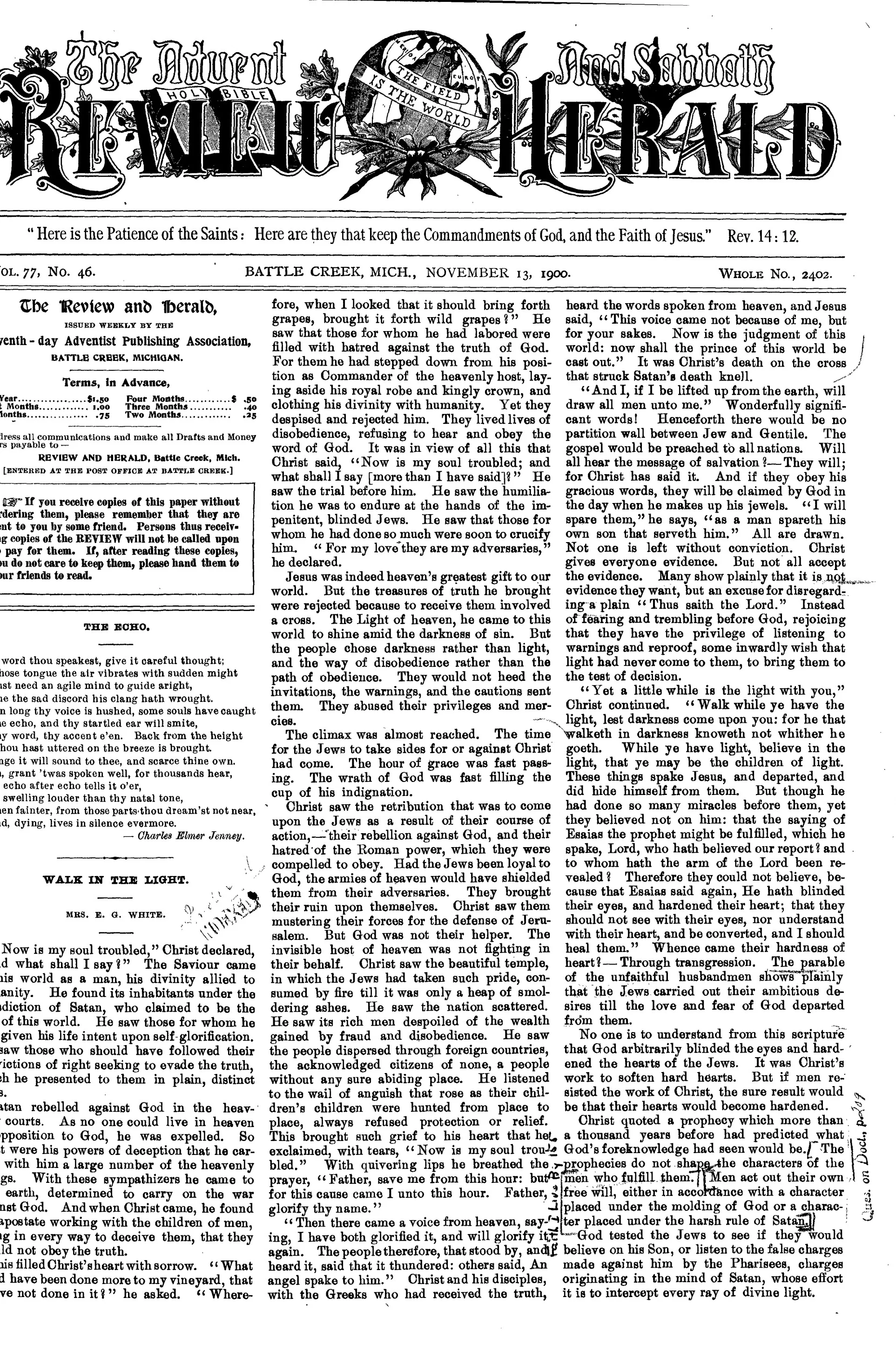 Vol. 77, No. 46.