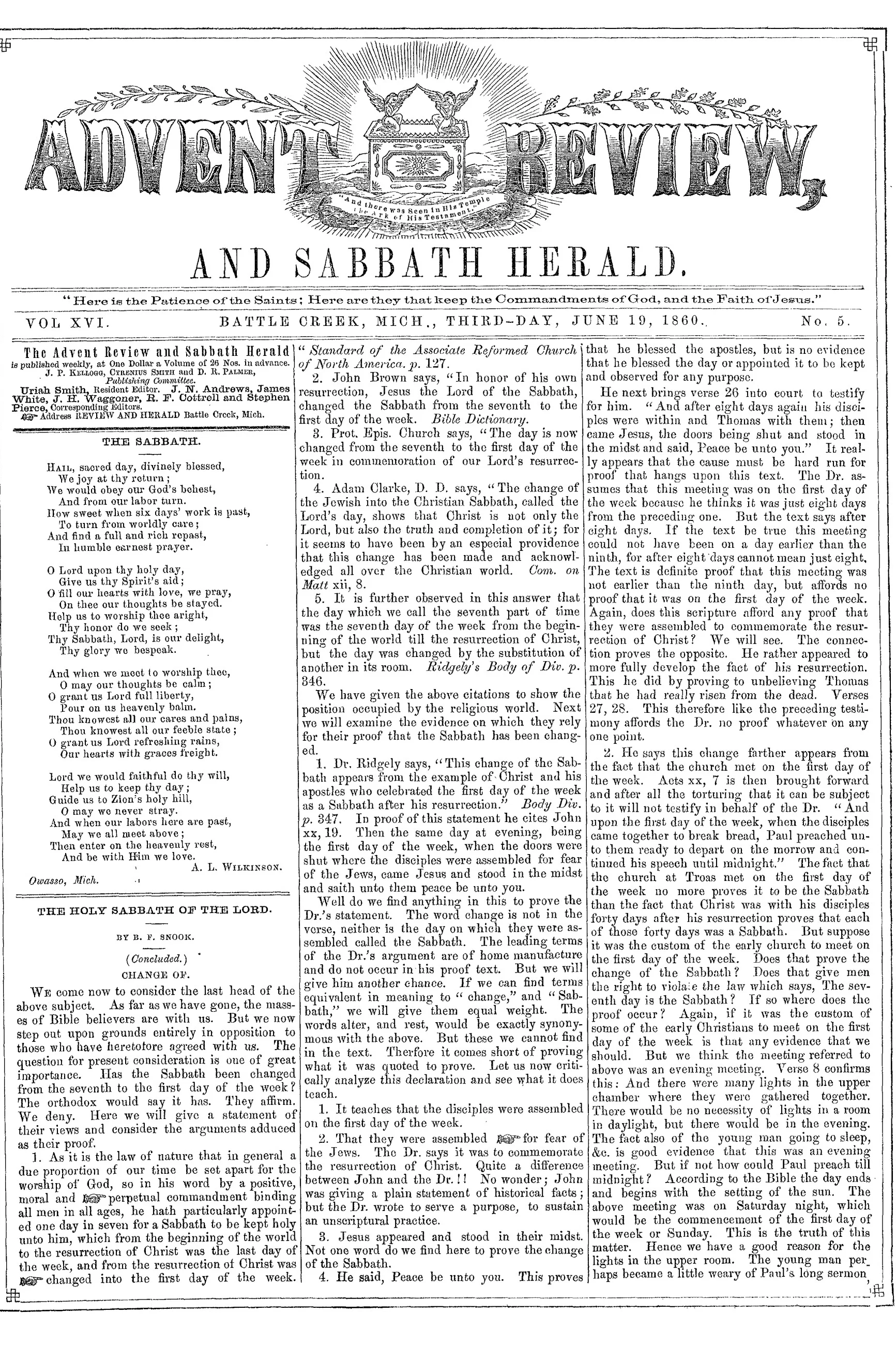 Vol. 16, No. 5.
