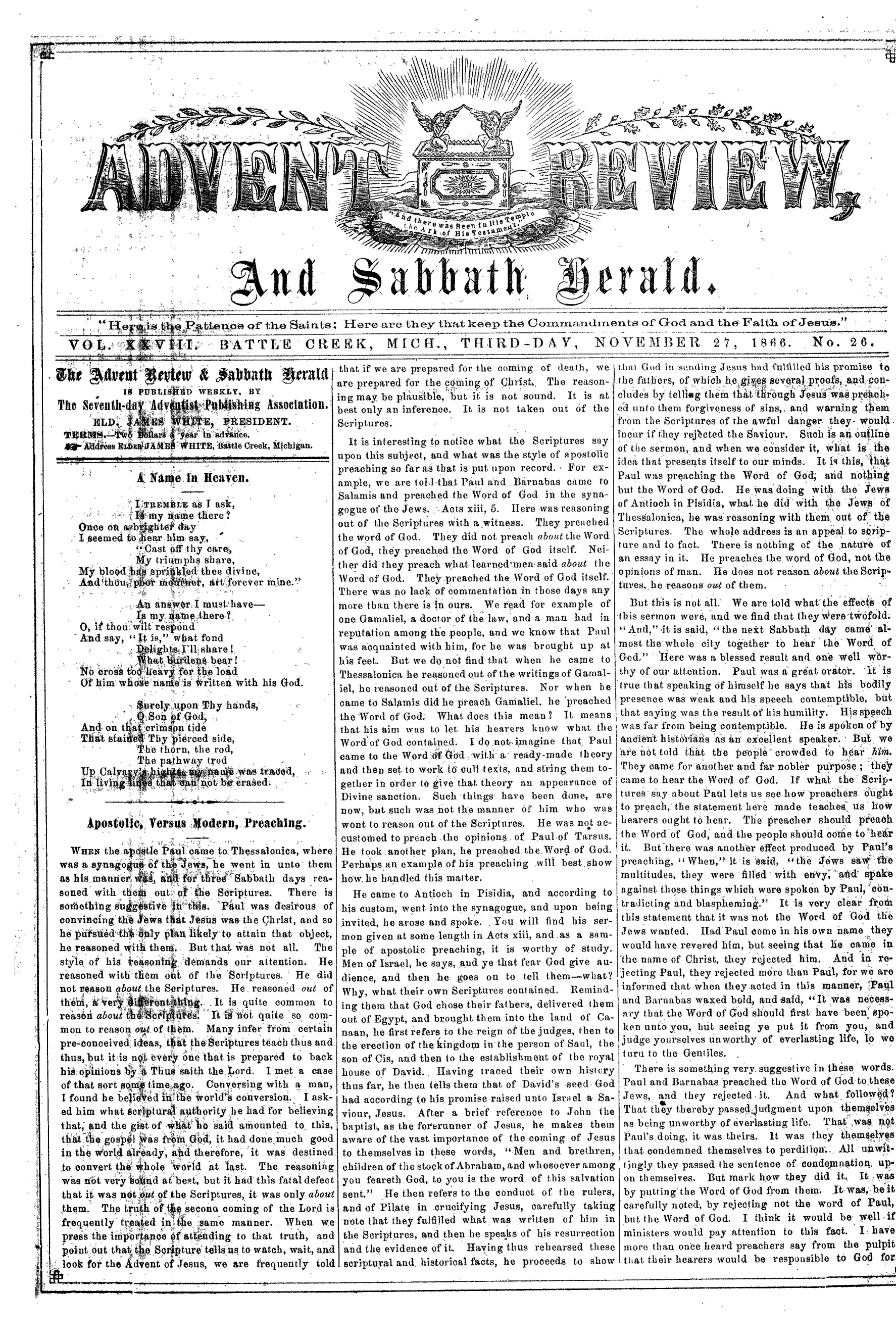 Vol. 28, No. 26.