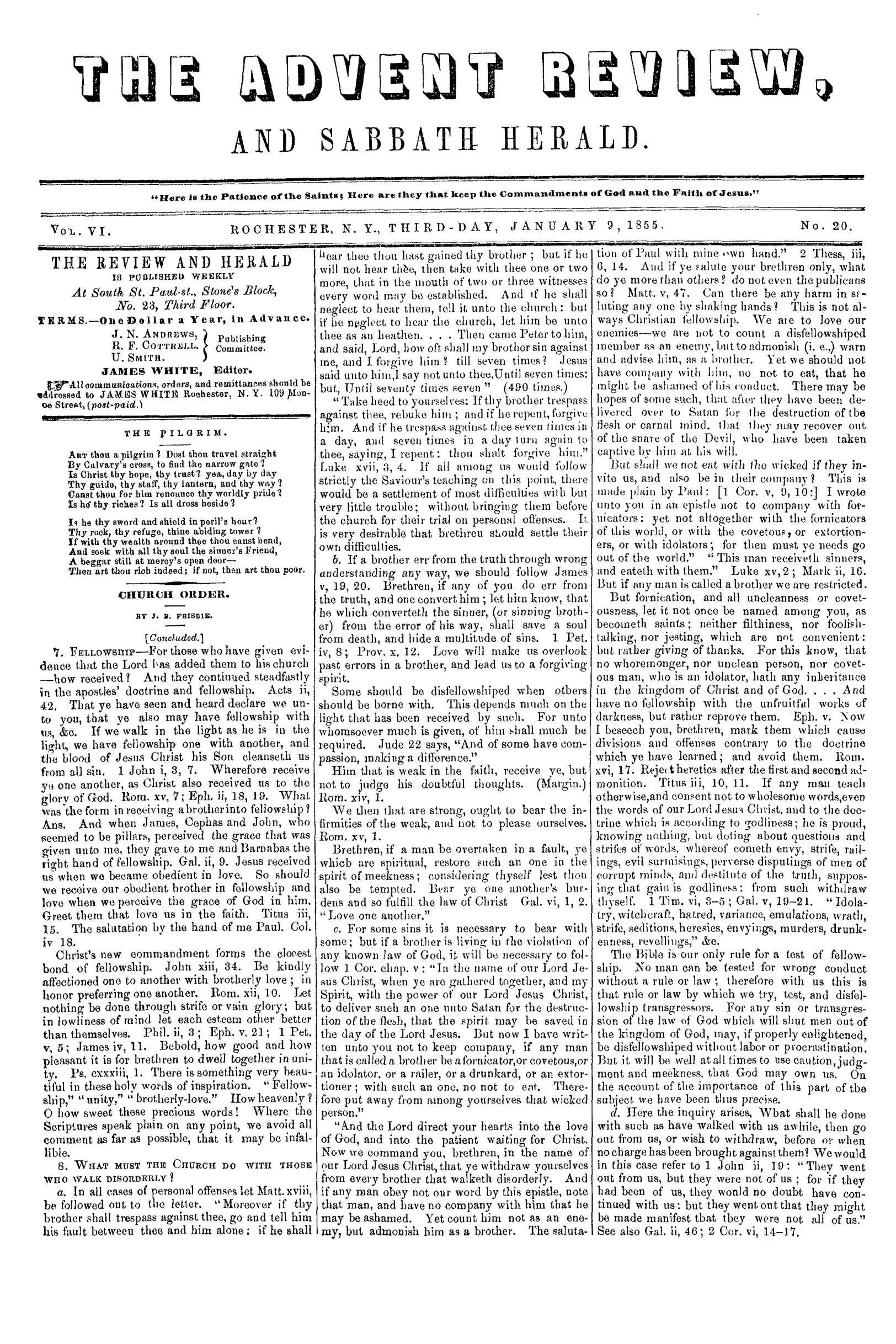 Vol. 6, No. 20.