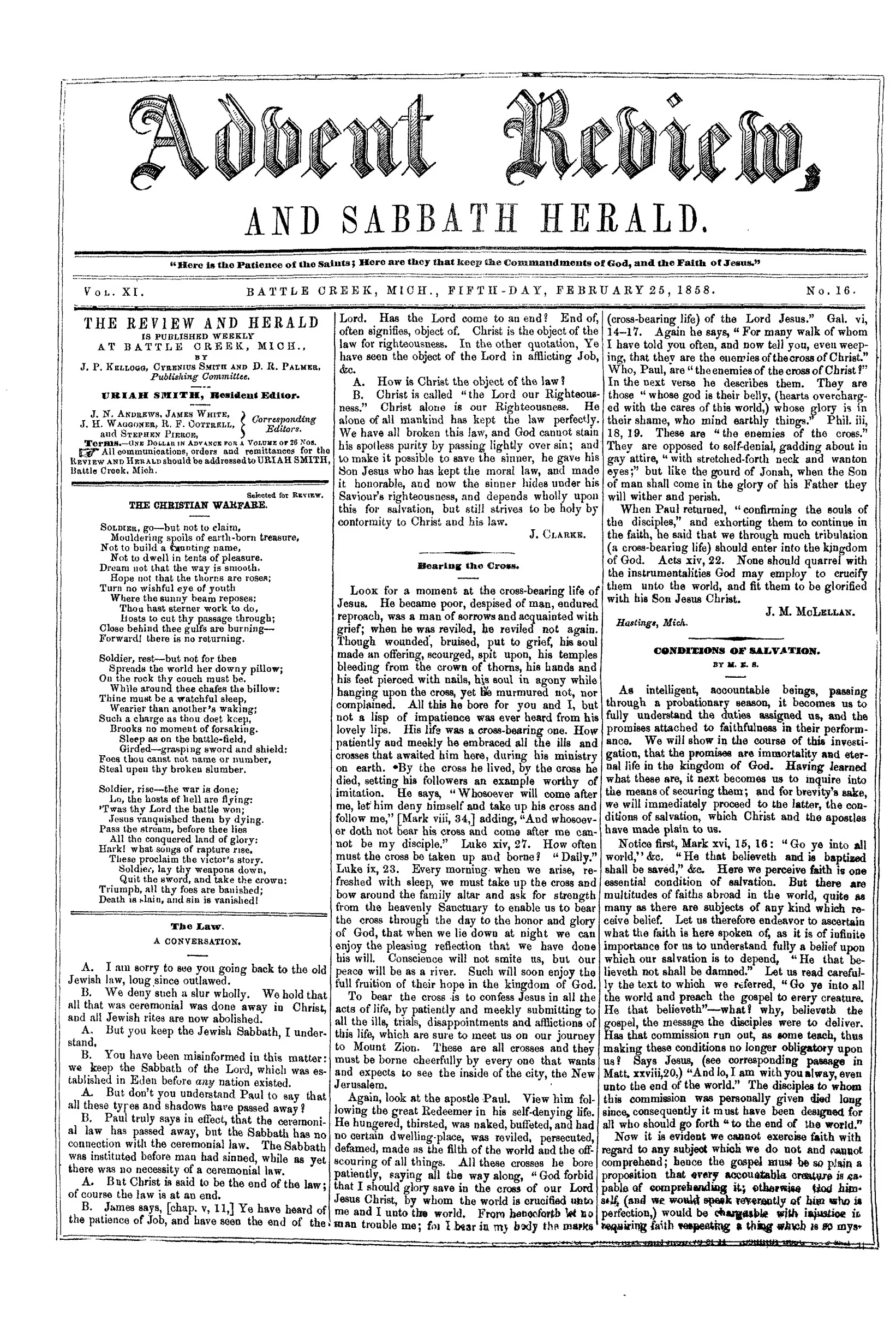 Vol. 11, No. 16.