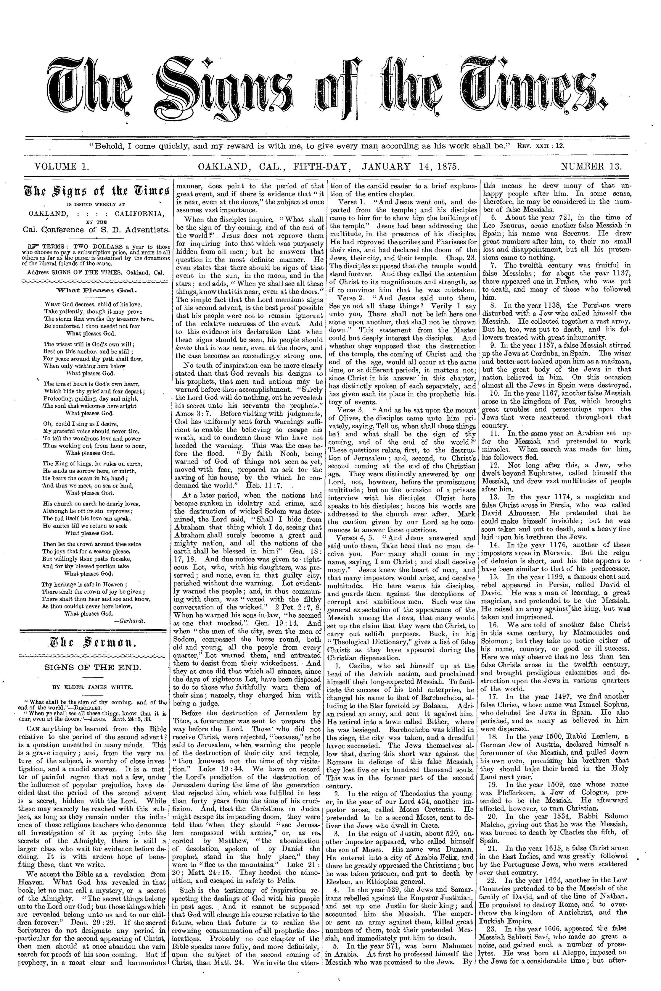 Vol. 1, No. 13.