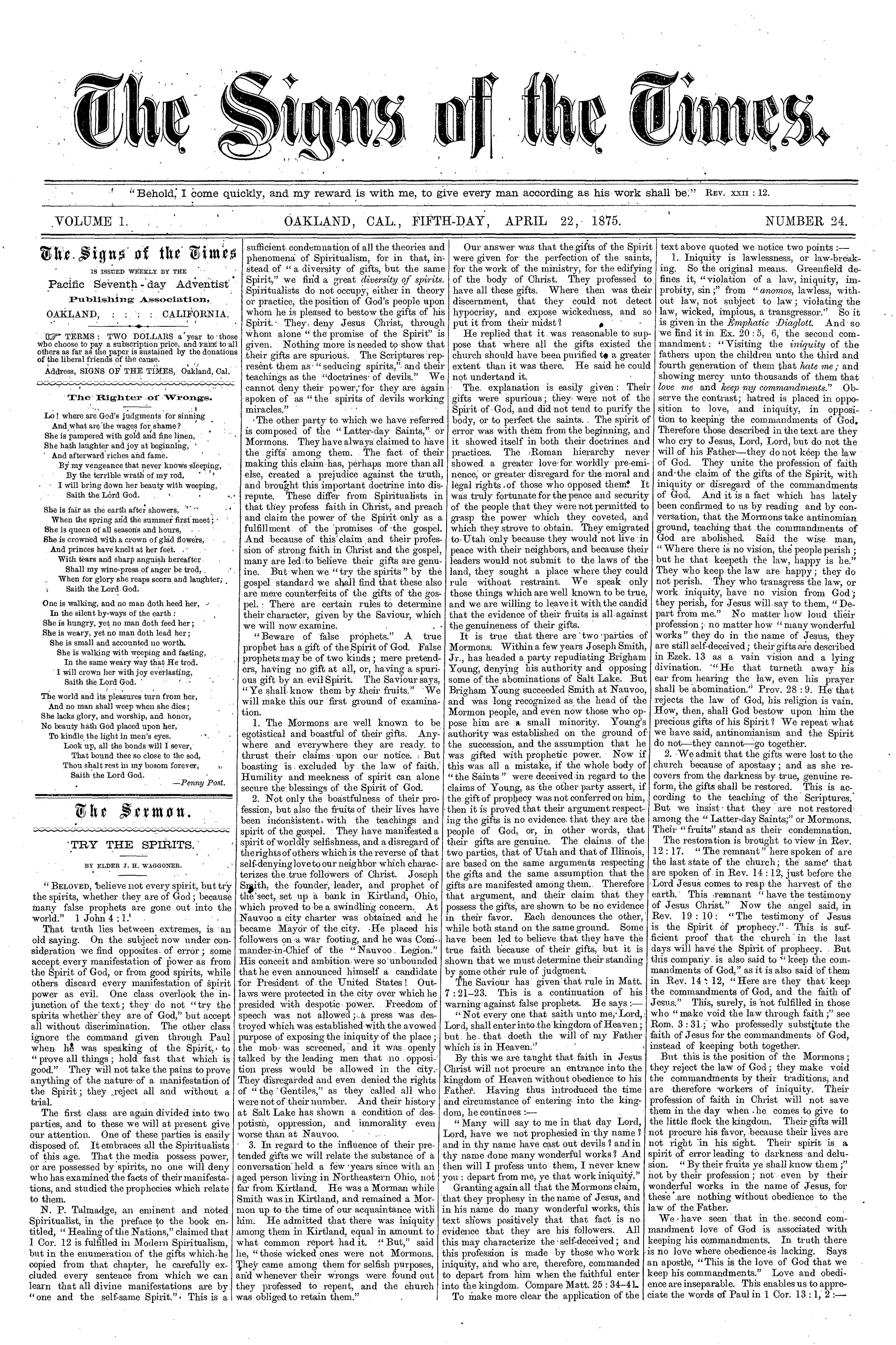 Vol. 1, No. 24.
