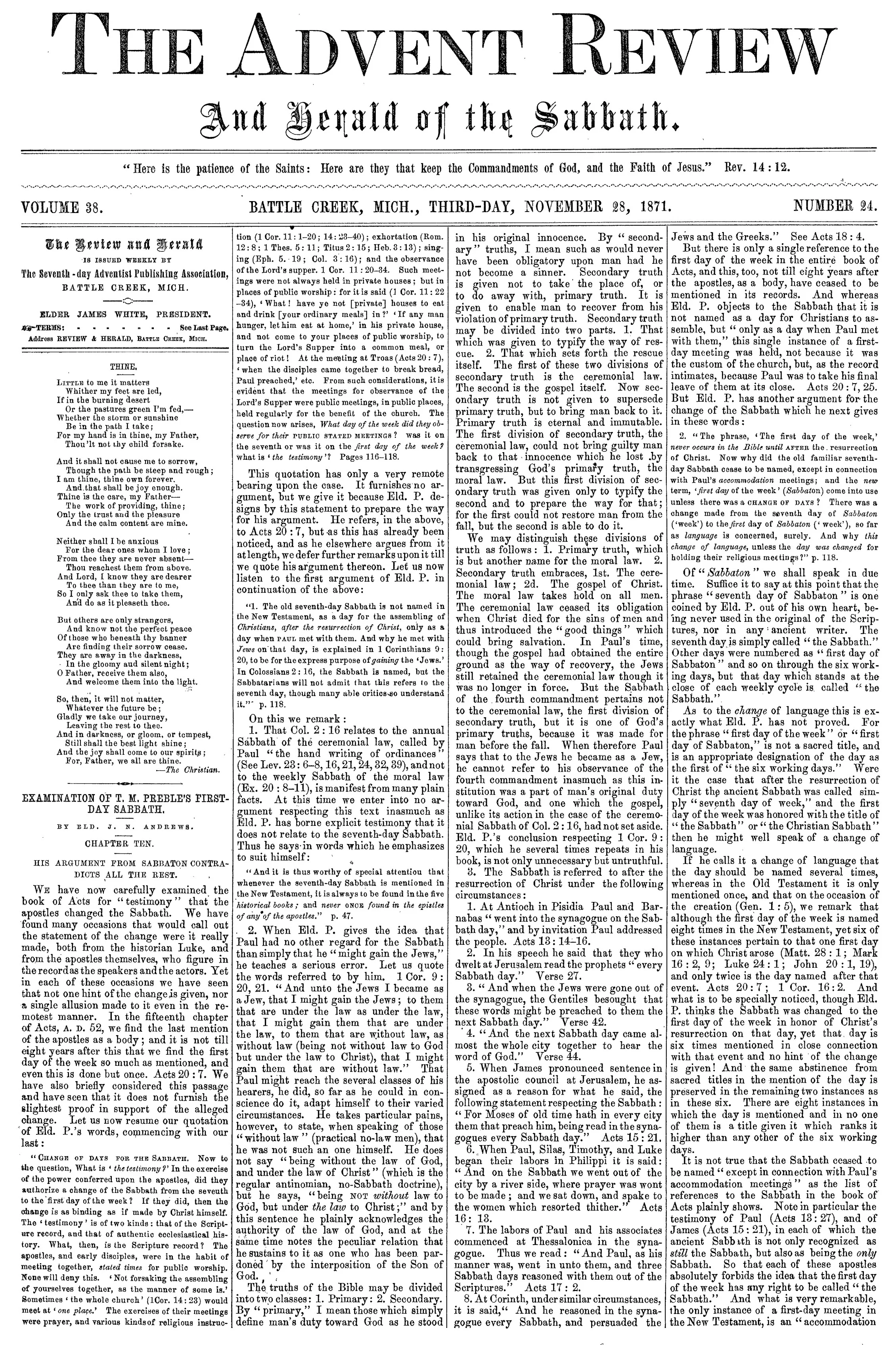 Vol. 38, No. 24.