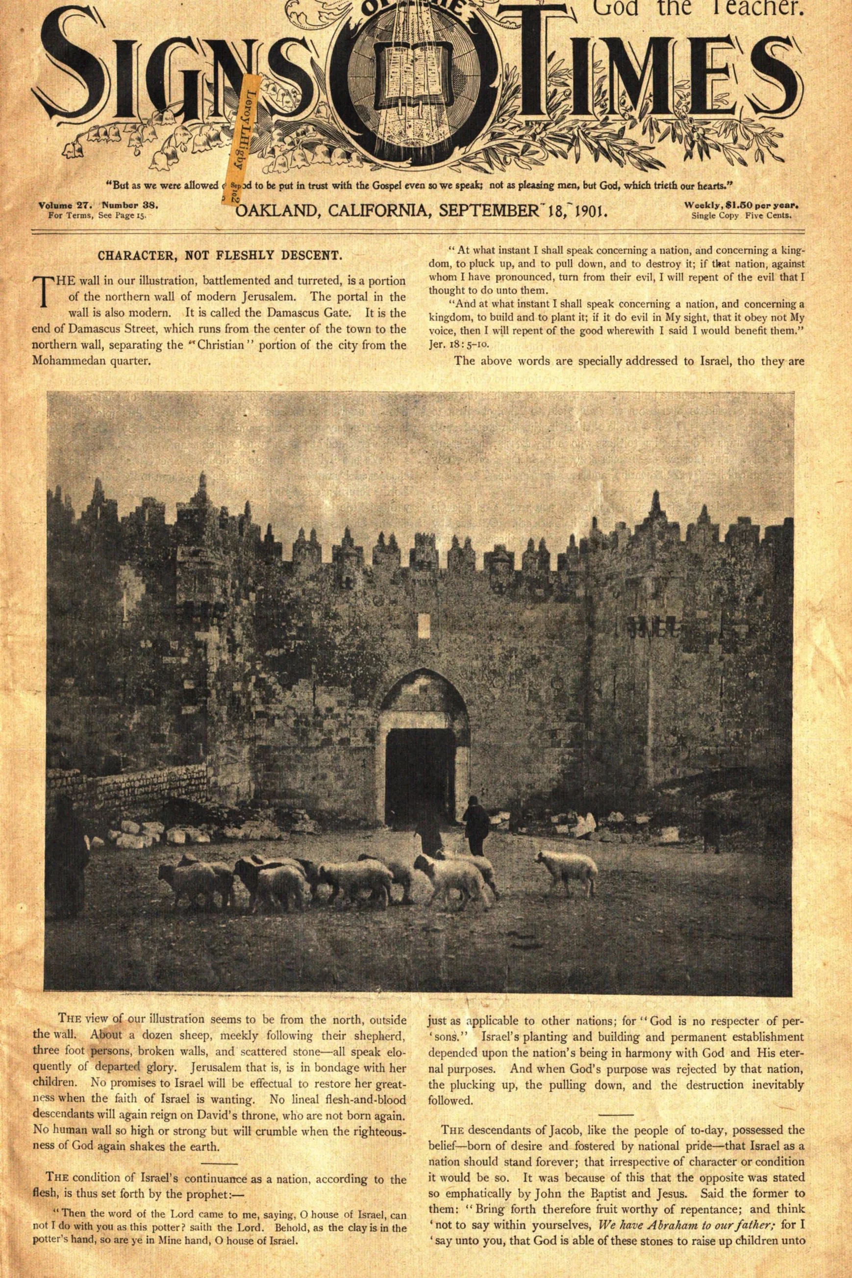 Vol. 27, No. 38.