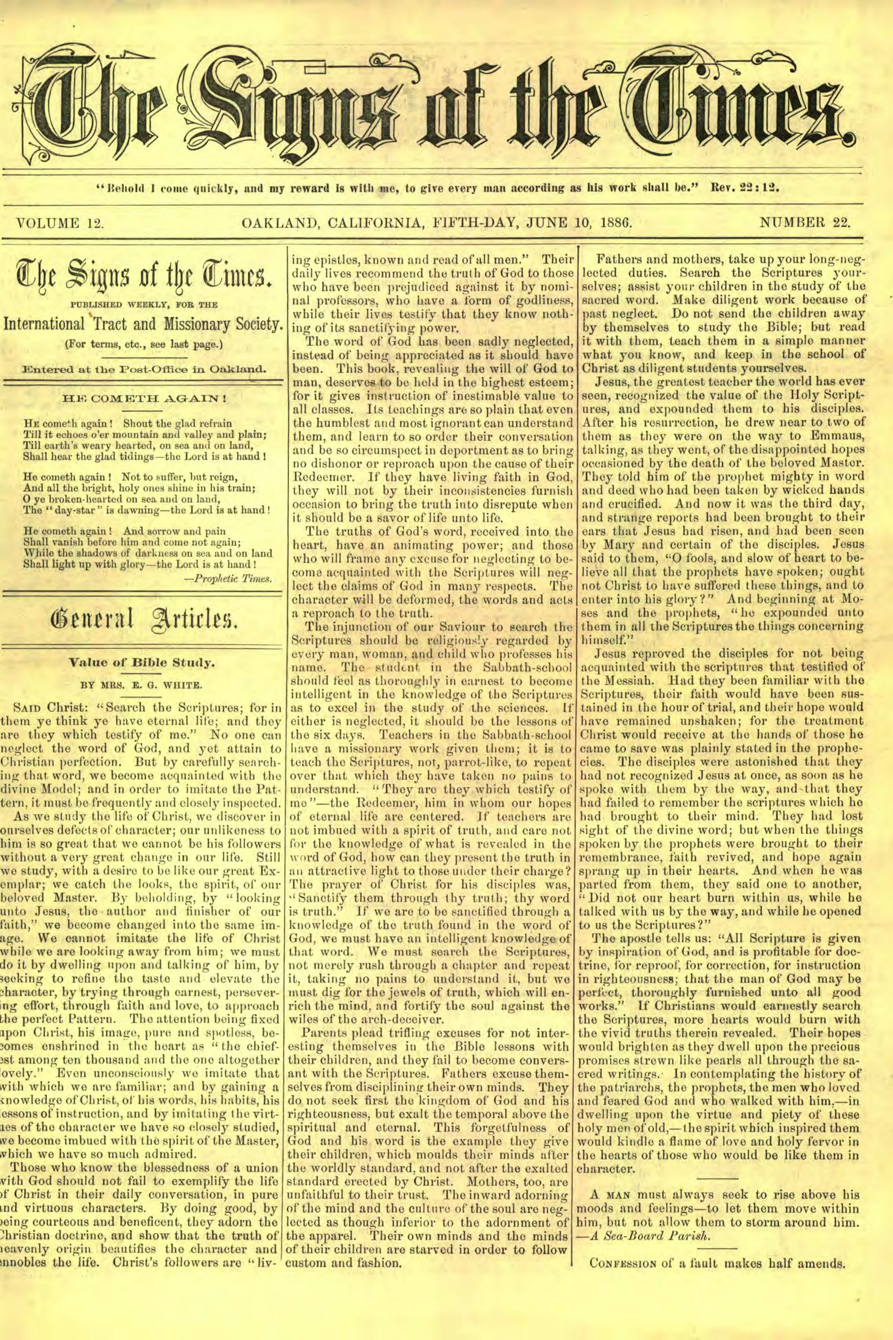 Vol. 12, No. 22.