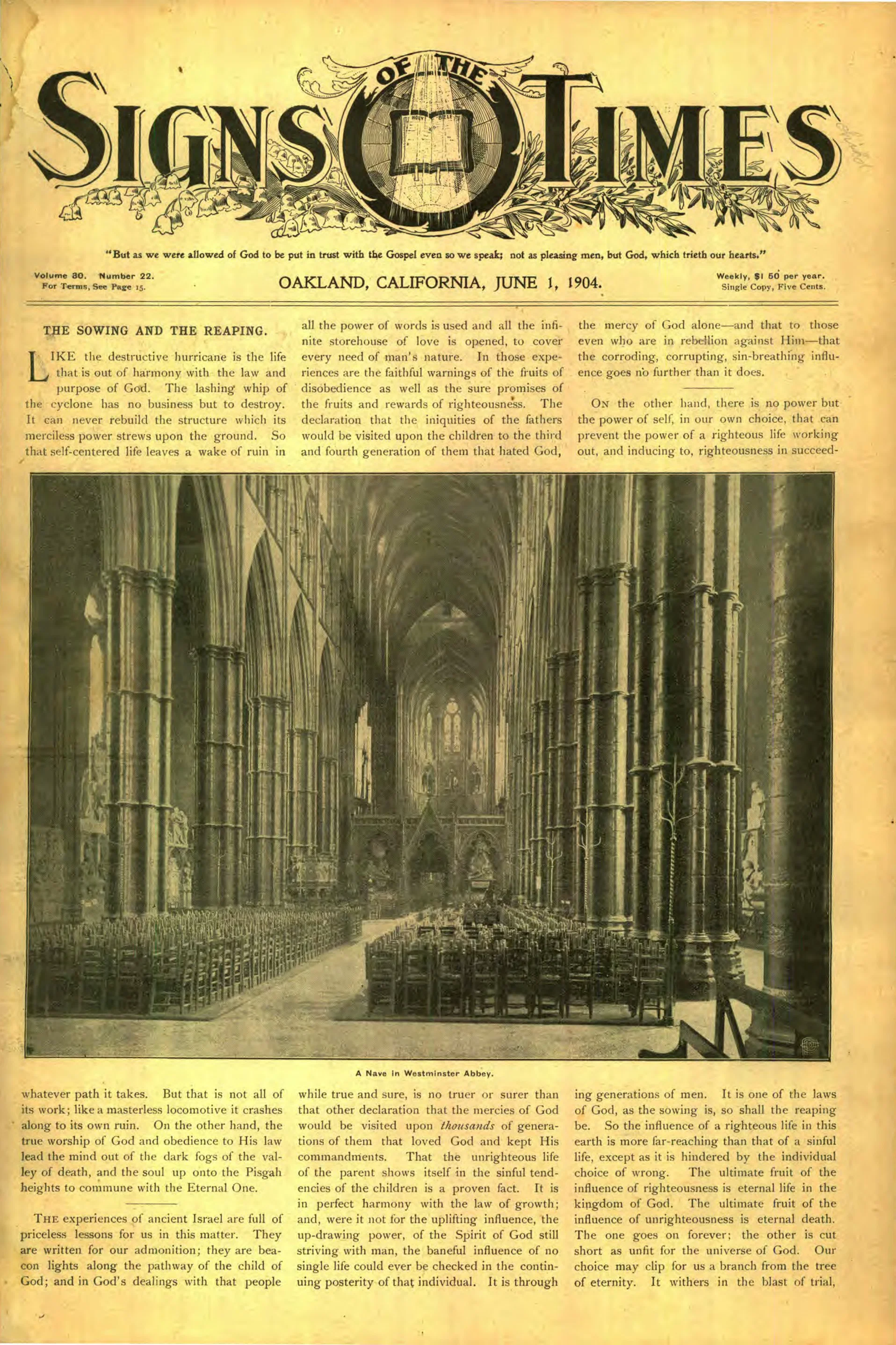 Vol. 30, No. 22.