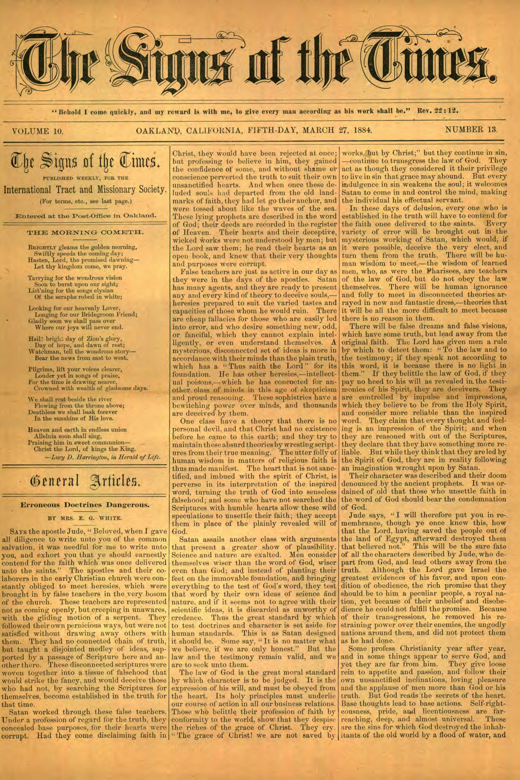 Vol. 10, No. 13.