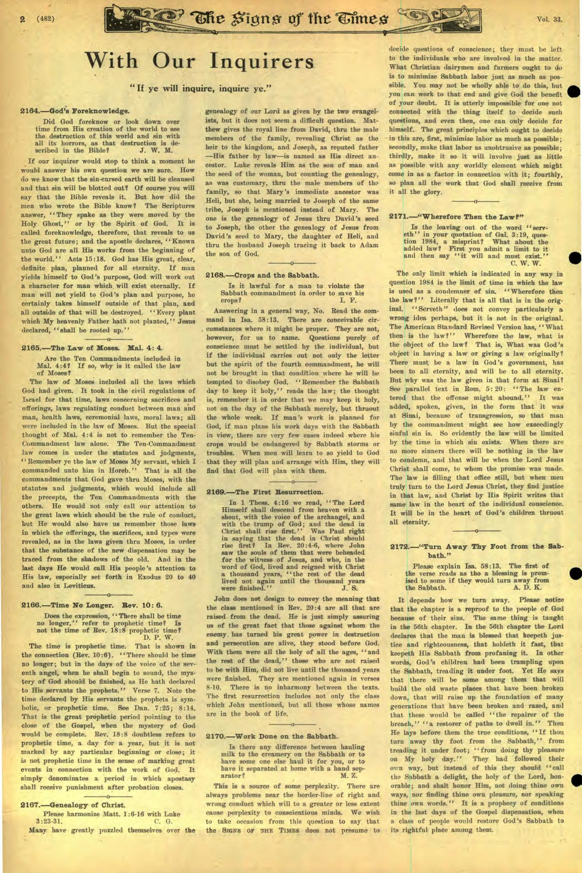 Vol. 33, No. 31.