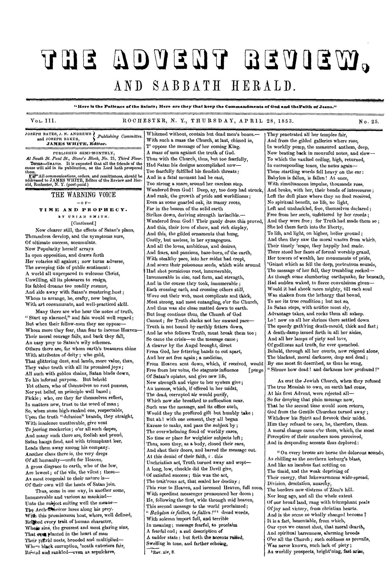 Vol. 3, No. 25.
