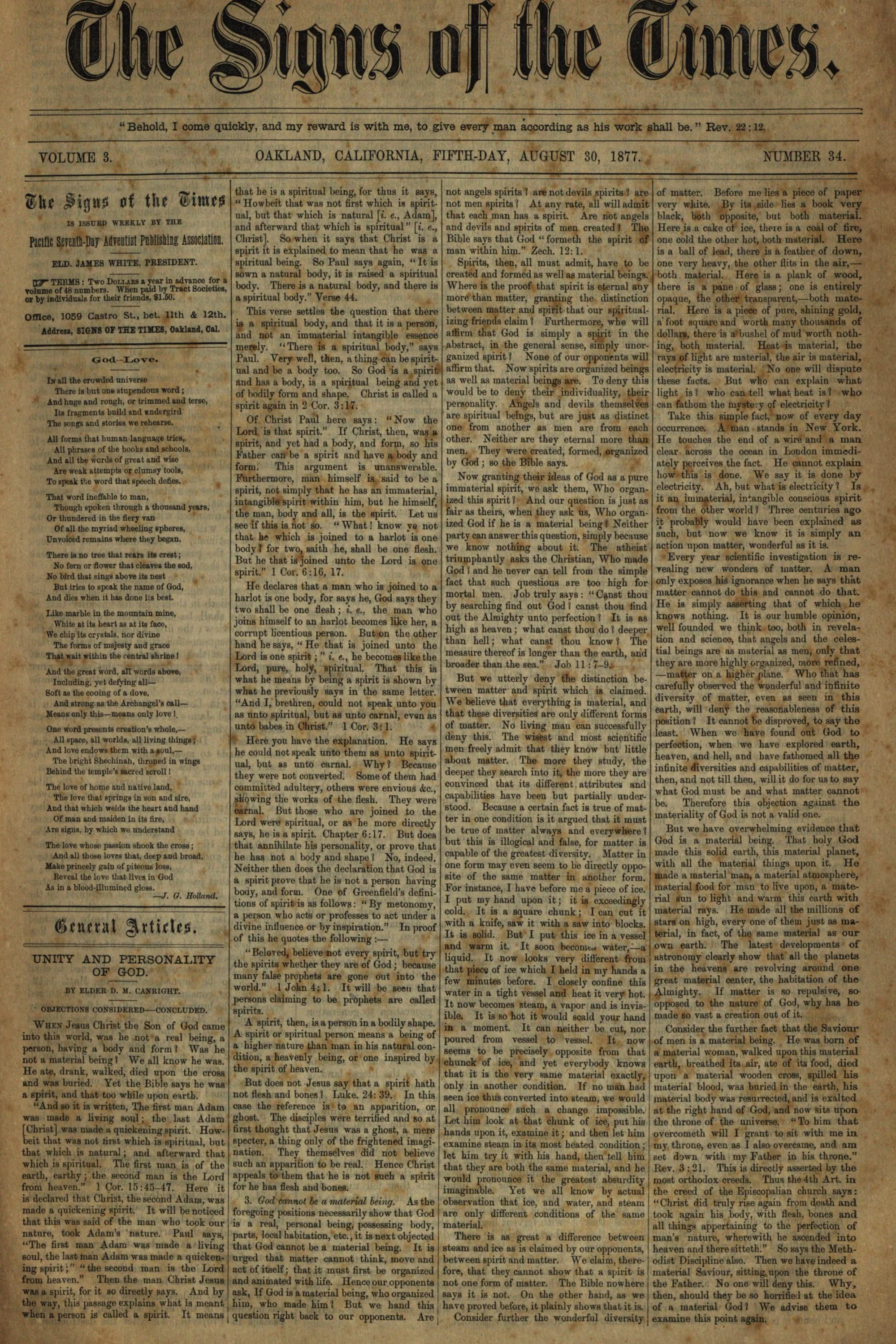 Vol. 3, No. 34.