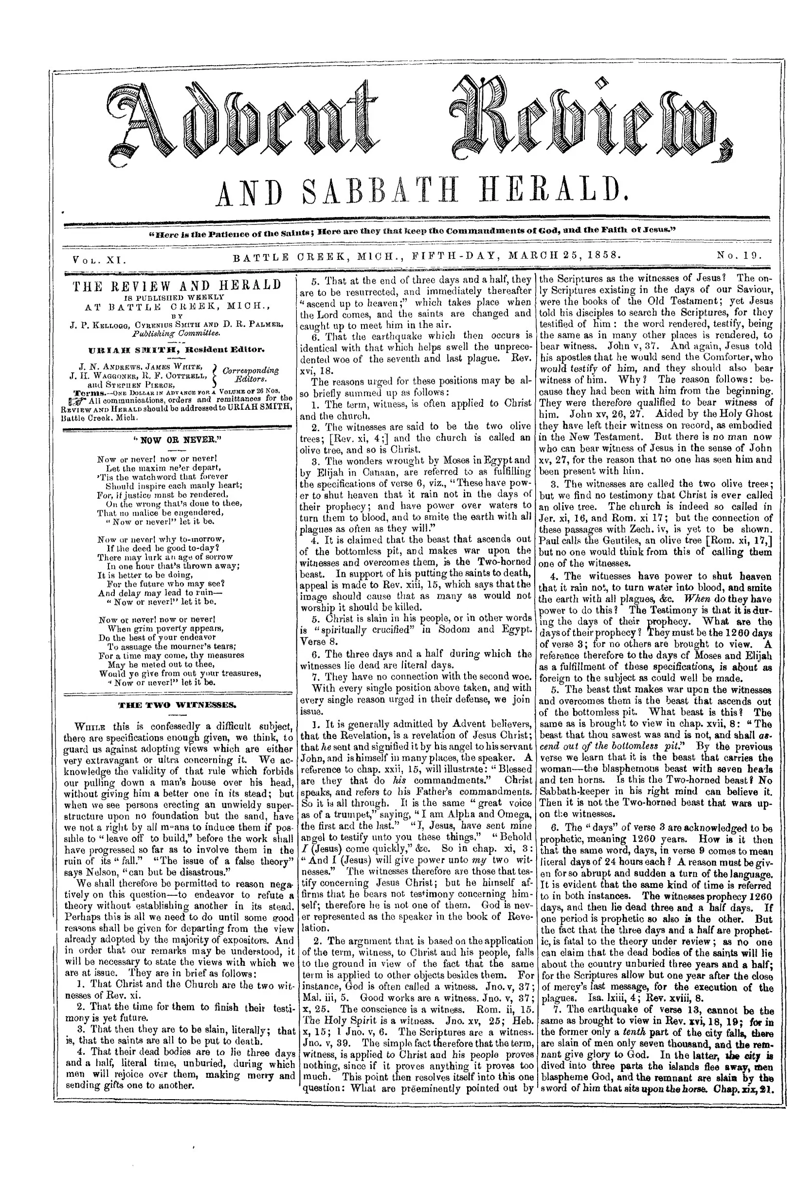 Vol. 11, No. 19.