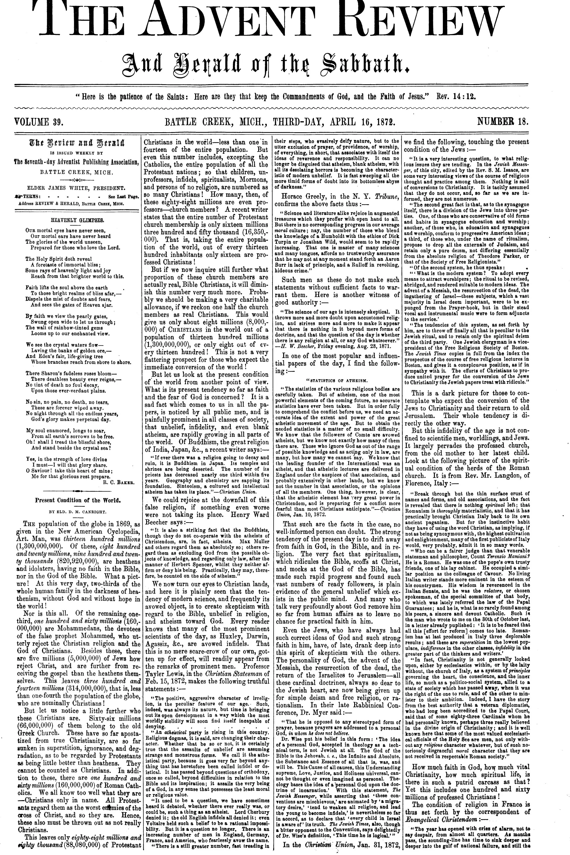 Vol. 39, No. 18.
