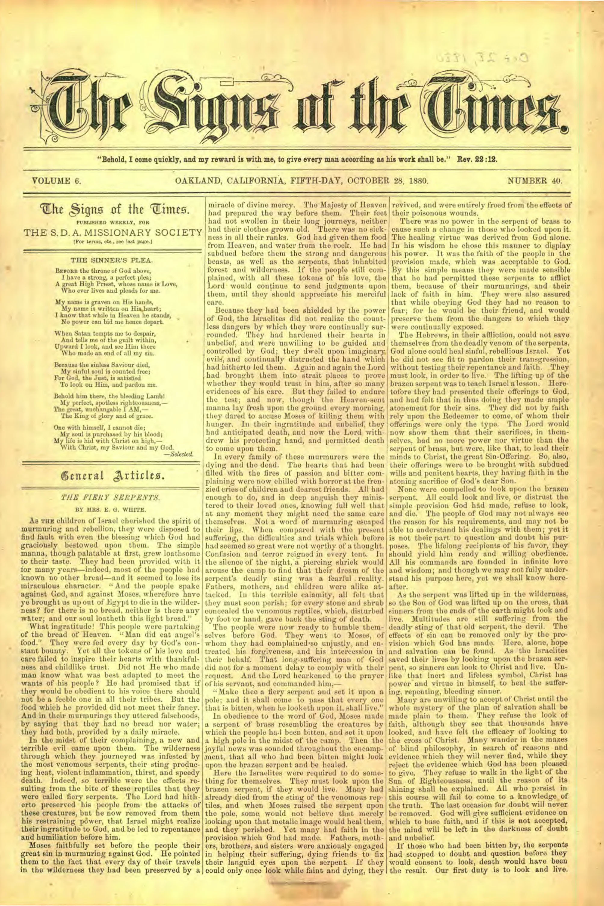 Vol. 6, No. 40.