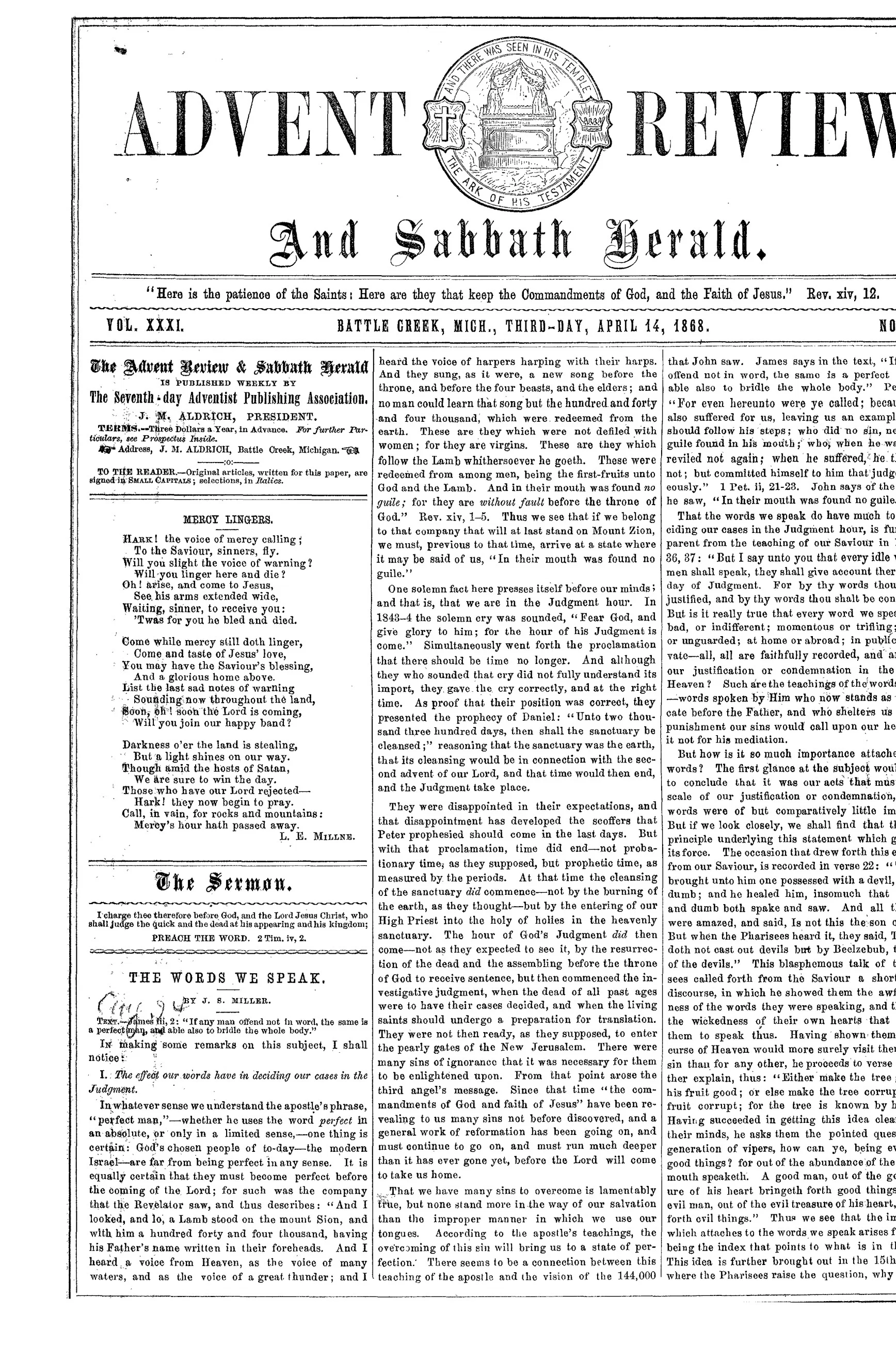 Vol. 31, No. 18.