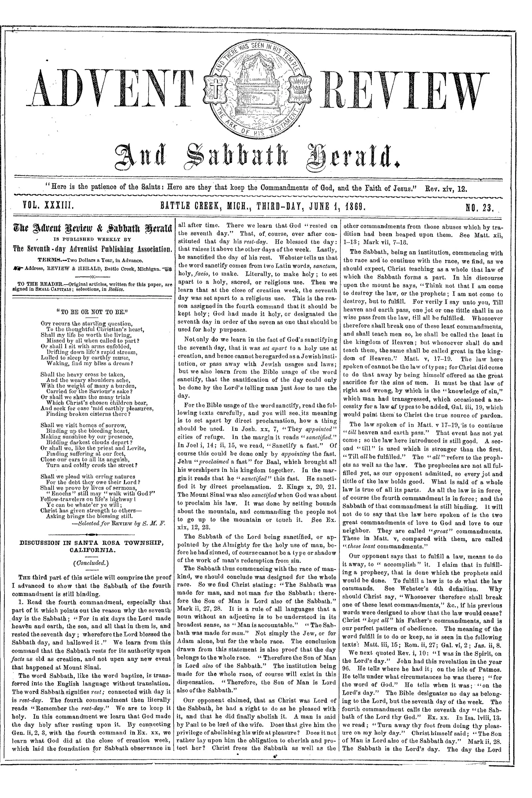 Vol. 33, No. 23.