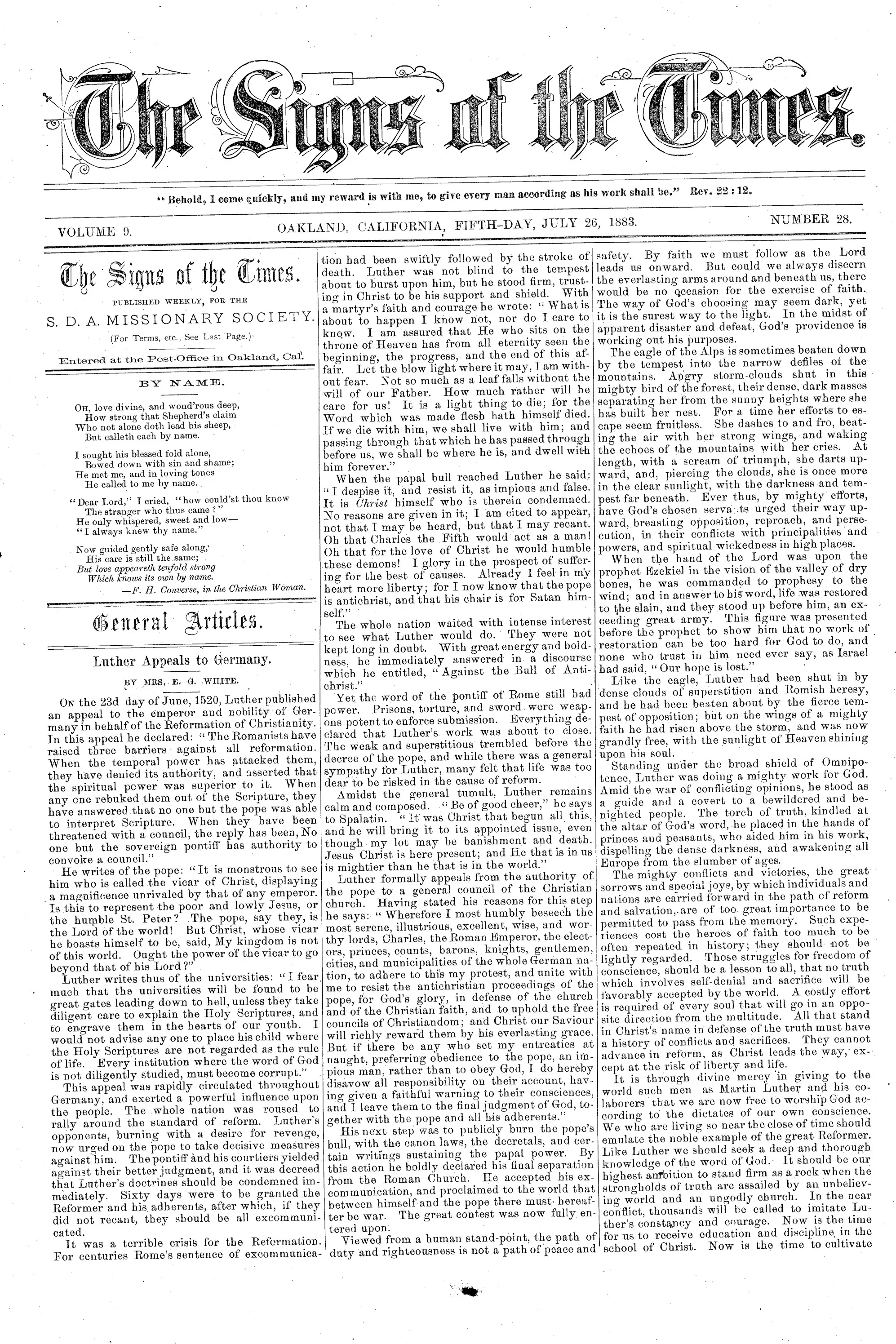 Vol. 9, No. 28.