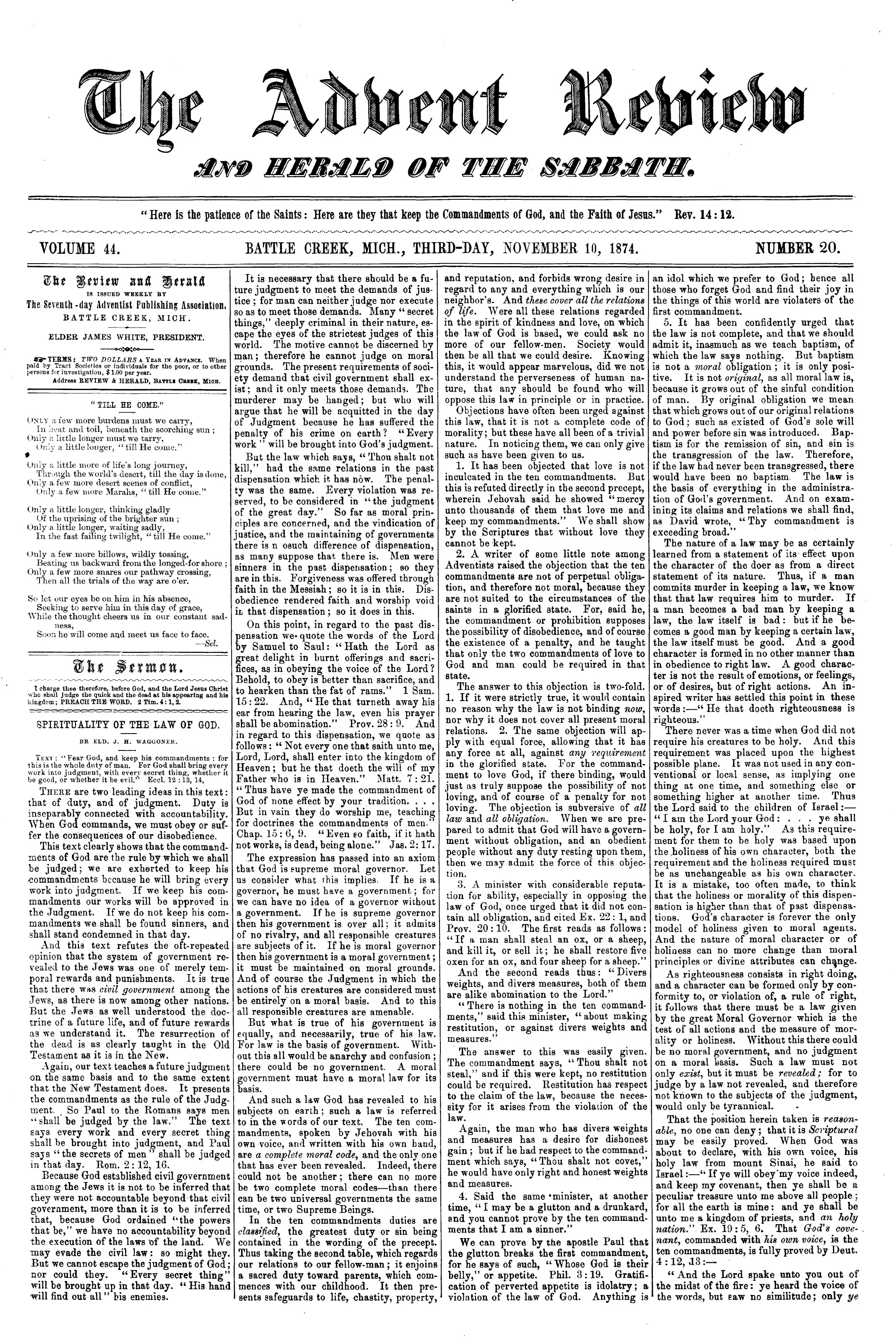 Vol. 44, No. 20.