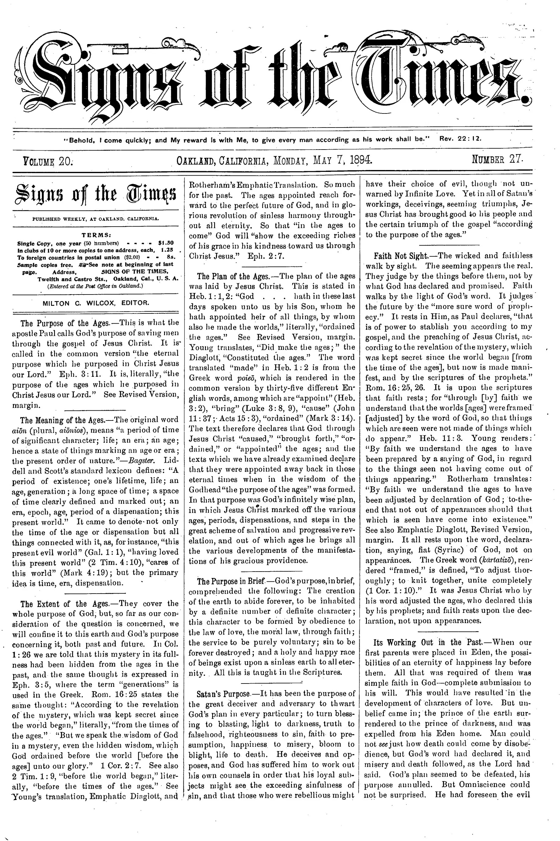 Vol. 20, No. 27.