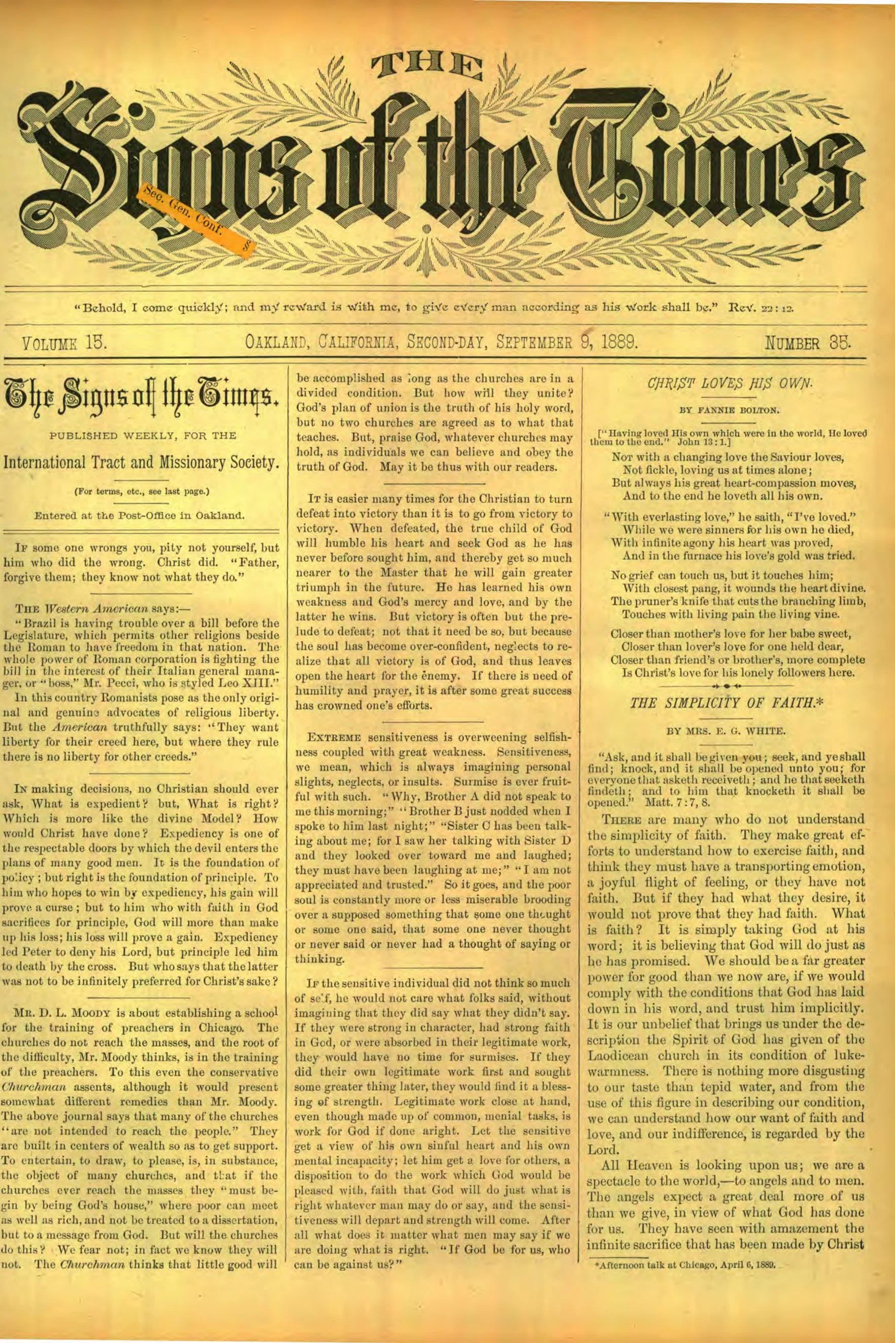 Vol. 15, No. 35.