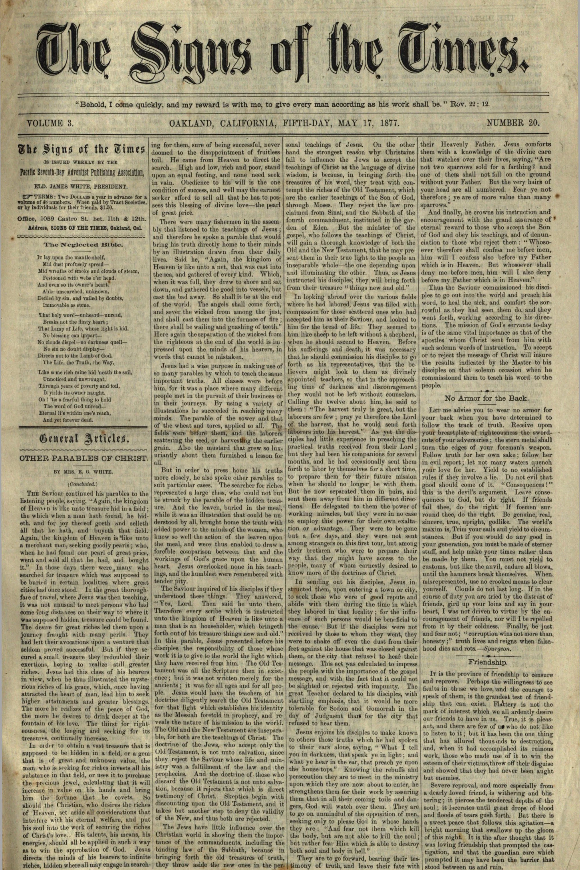 Vol. 3, No. 20.