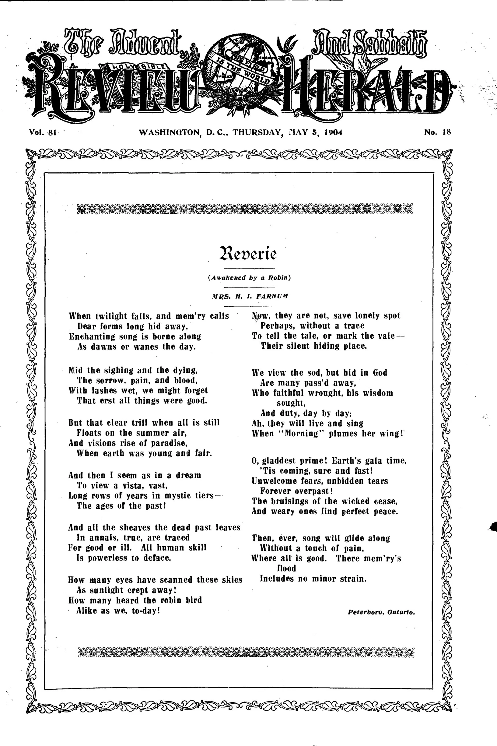 Vol. 81, No. 18.