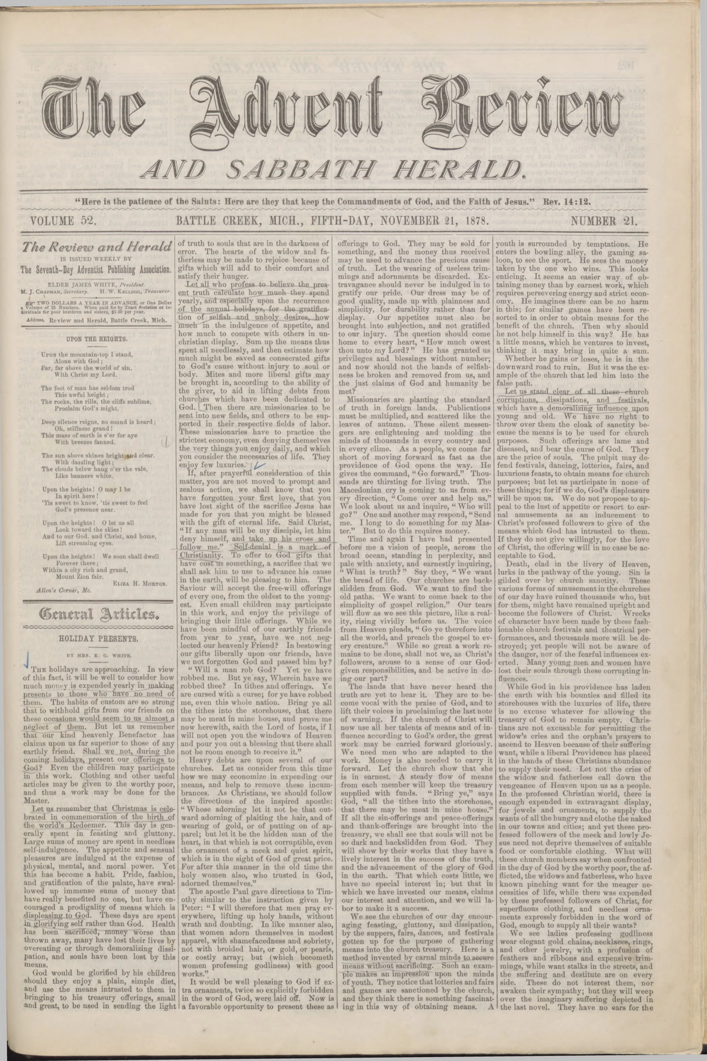 Vol. 52, No. 21.