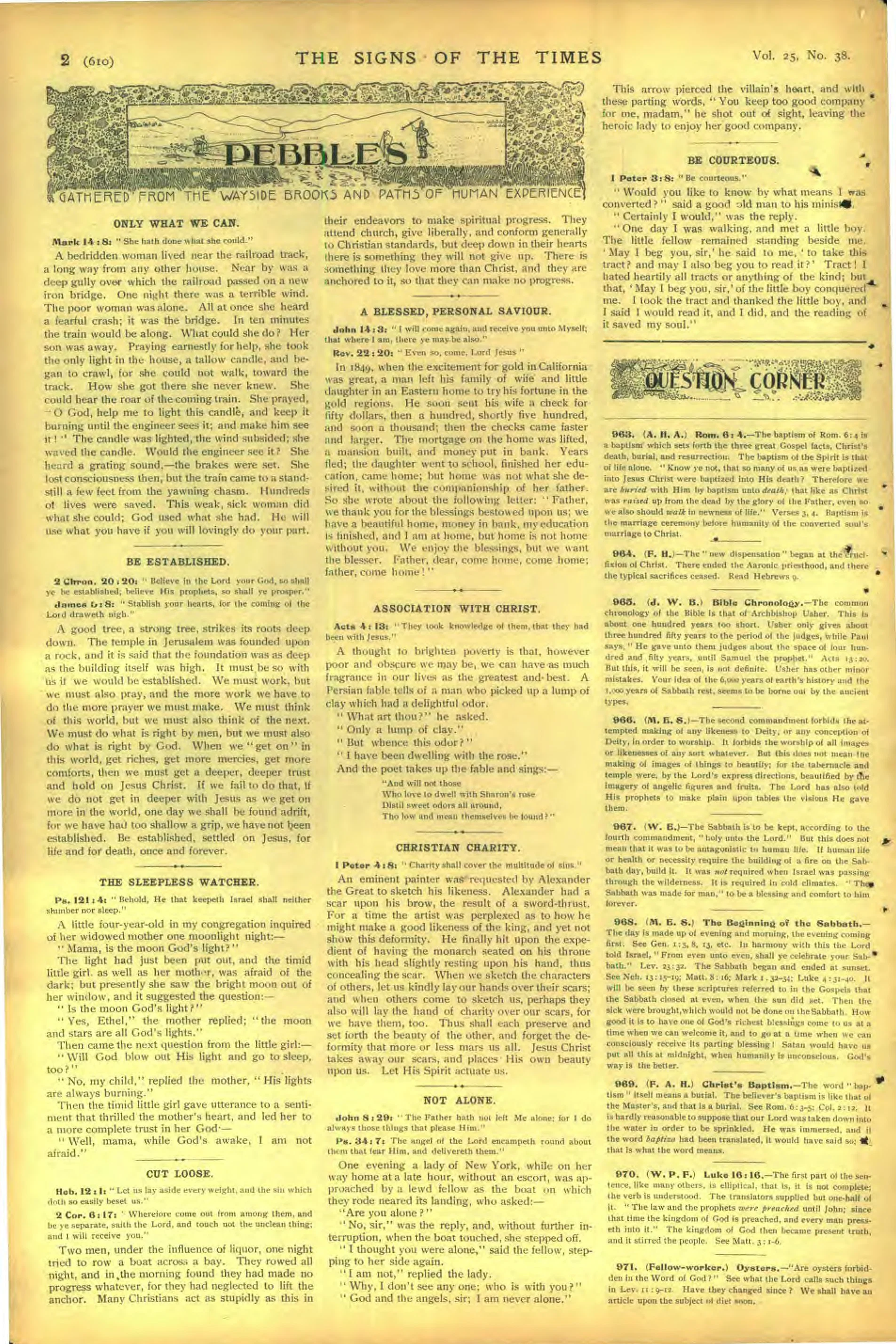 Vol. 25, No. 38.