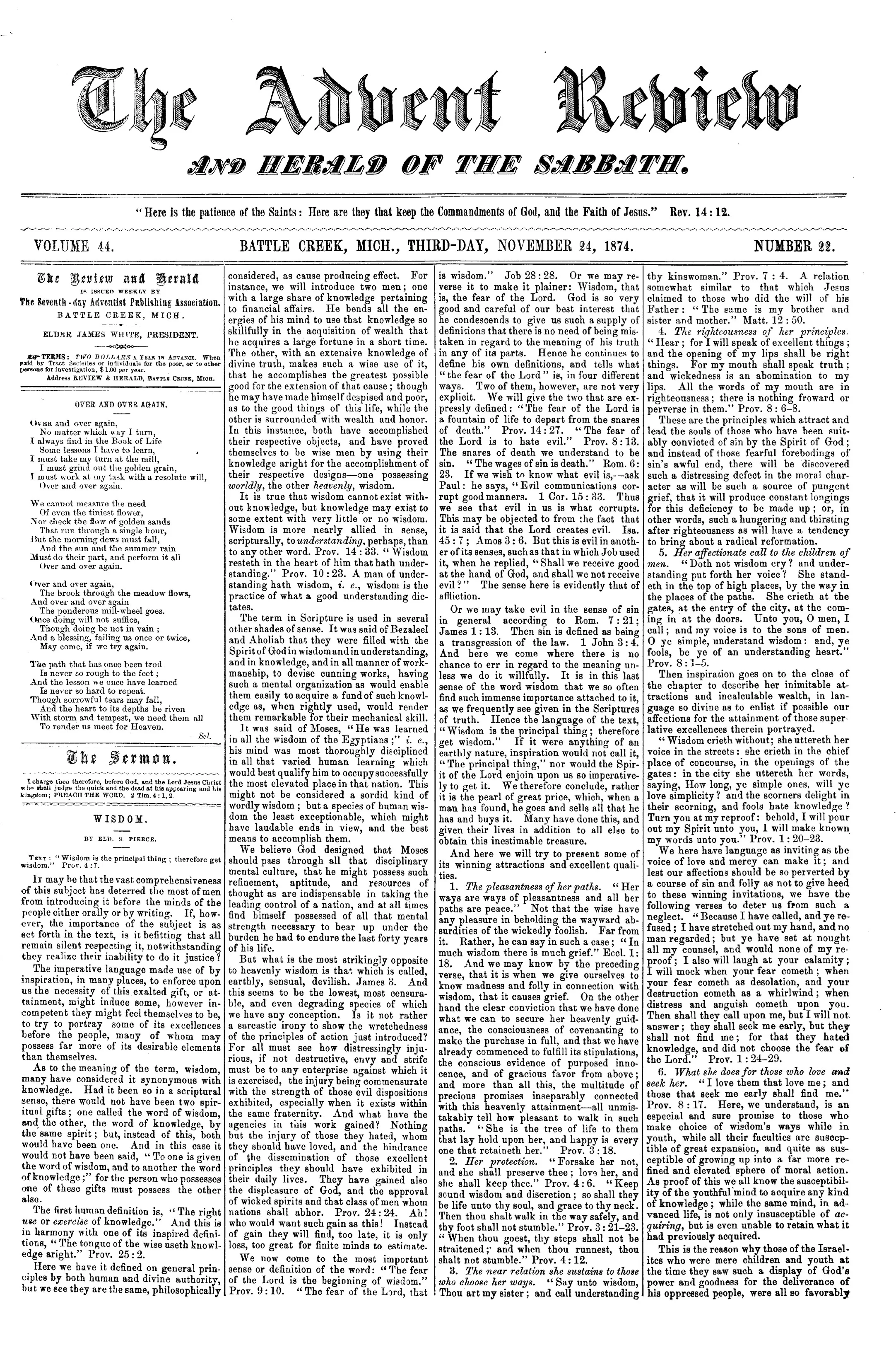 Vol. 44, No. 22.