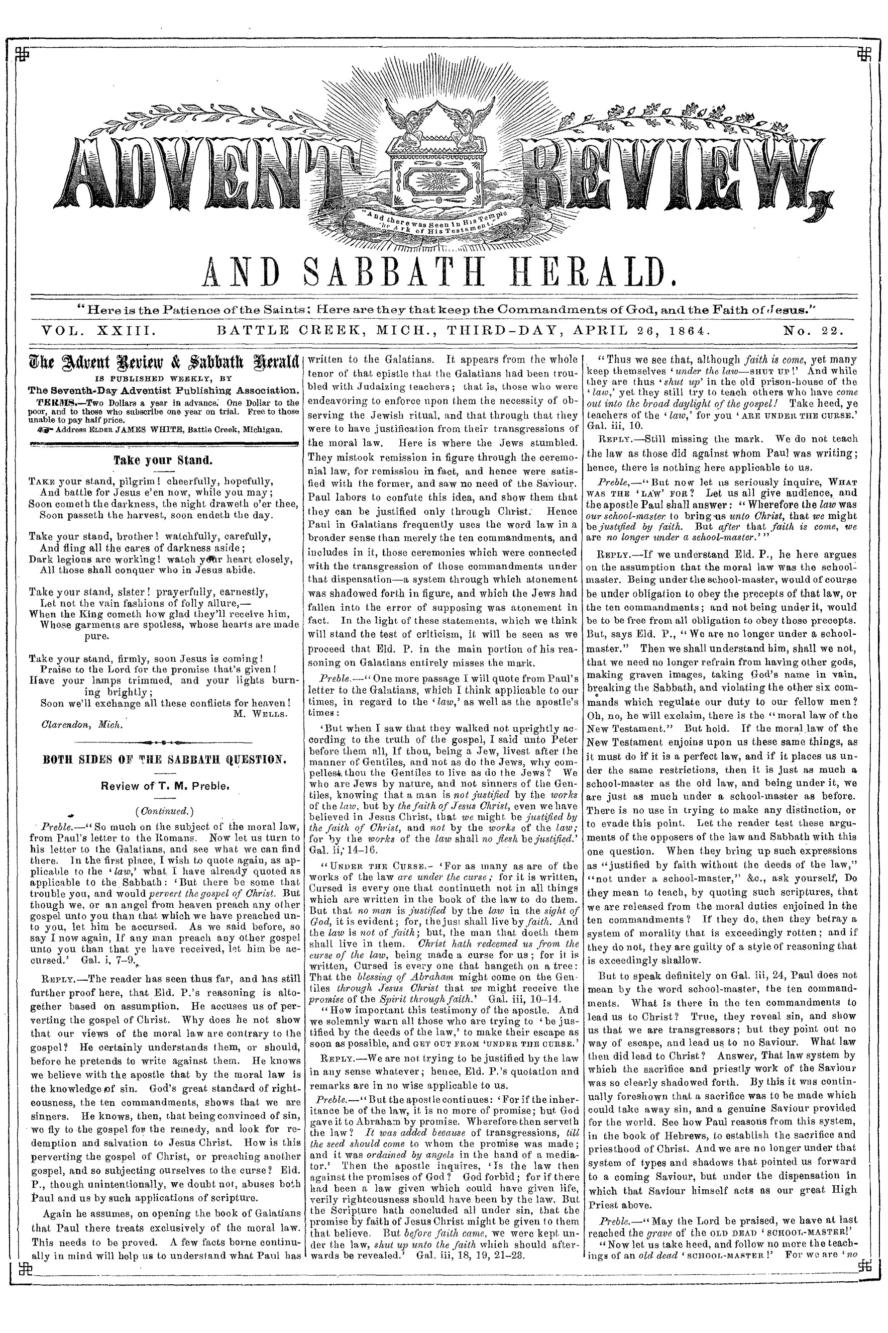 Vol. 23, No. 22.