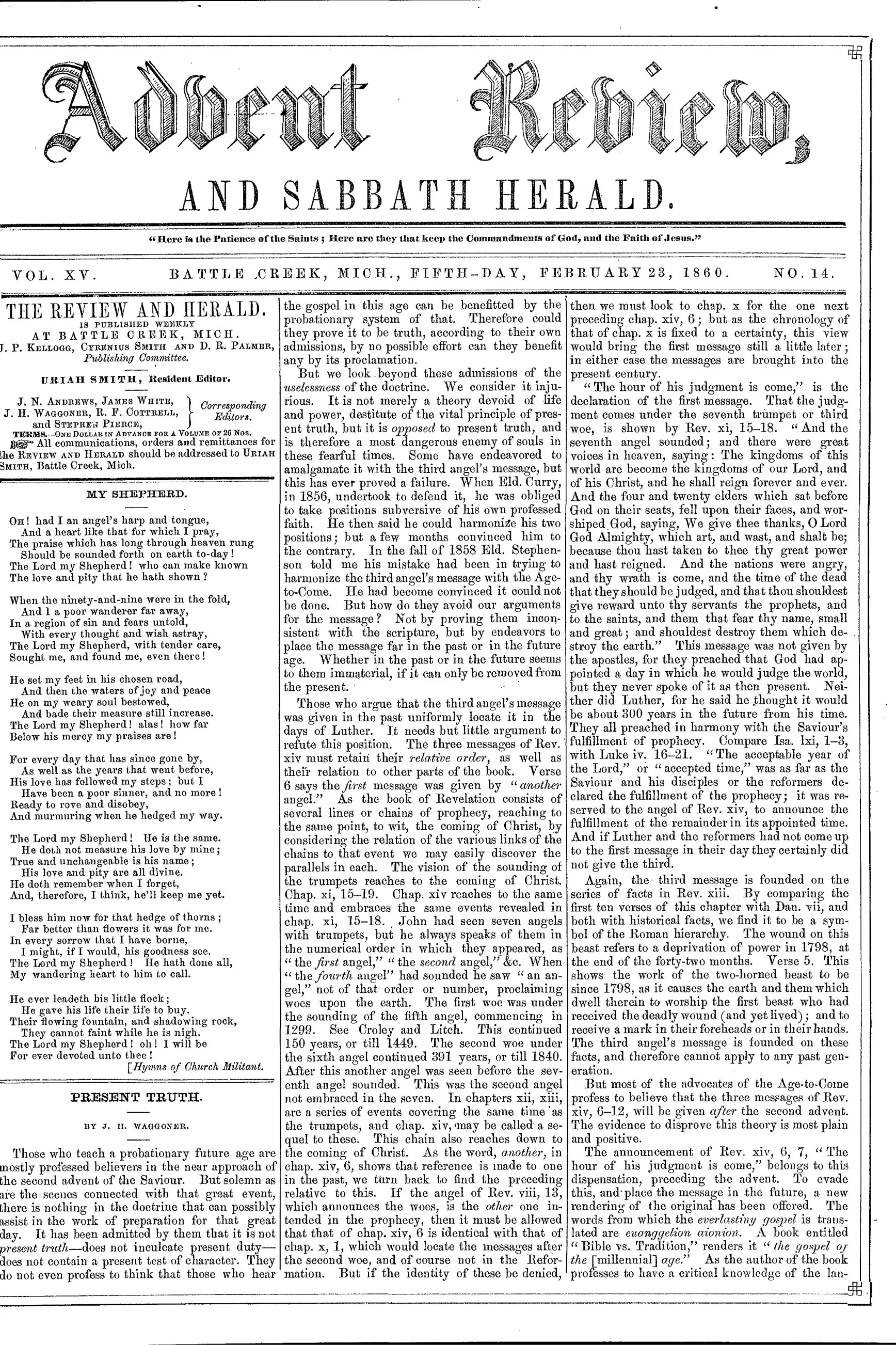 Vol. 15, No. 14.