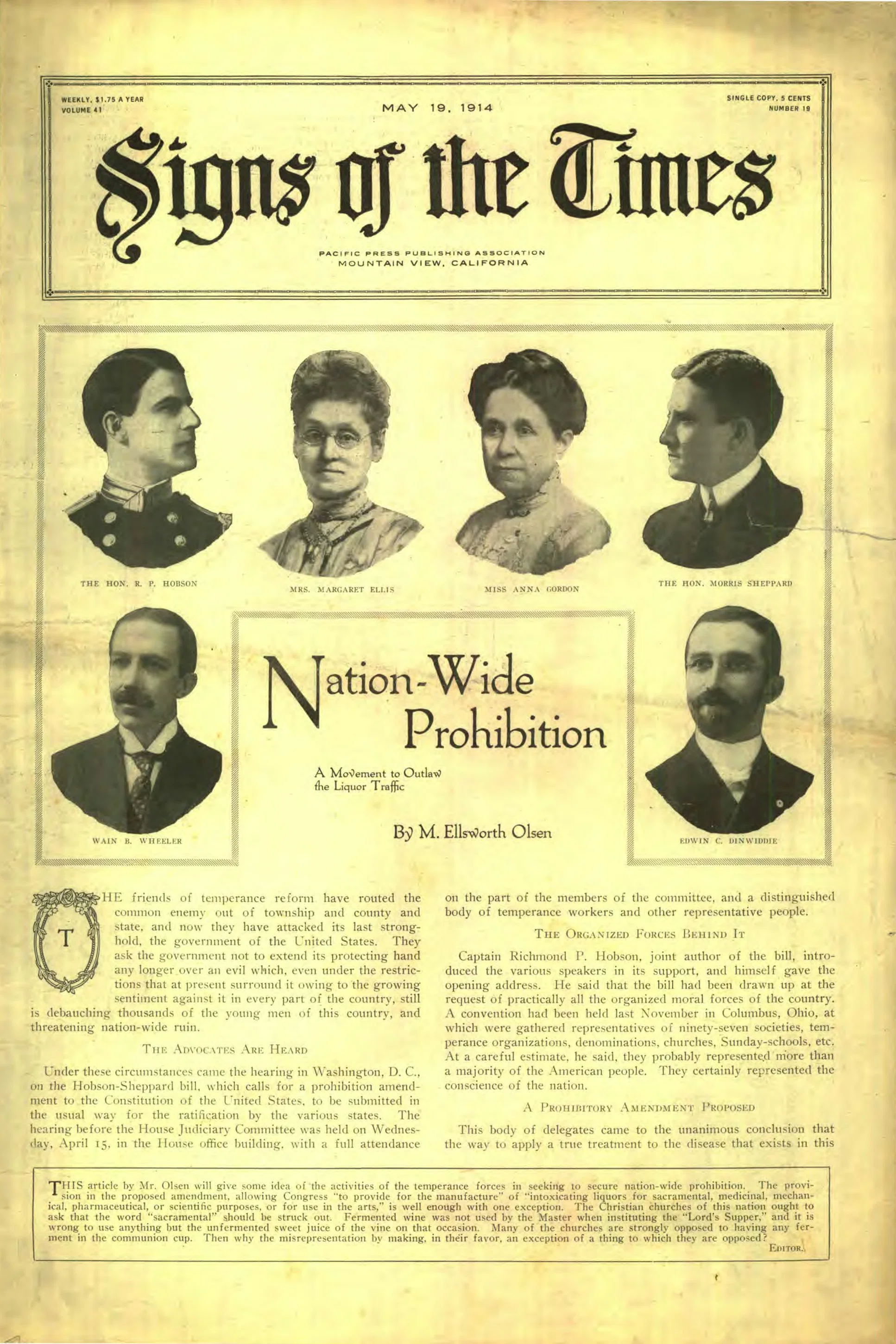 Vol. 41, No. 19.