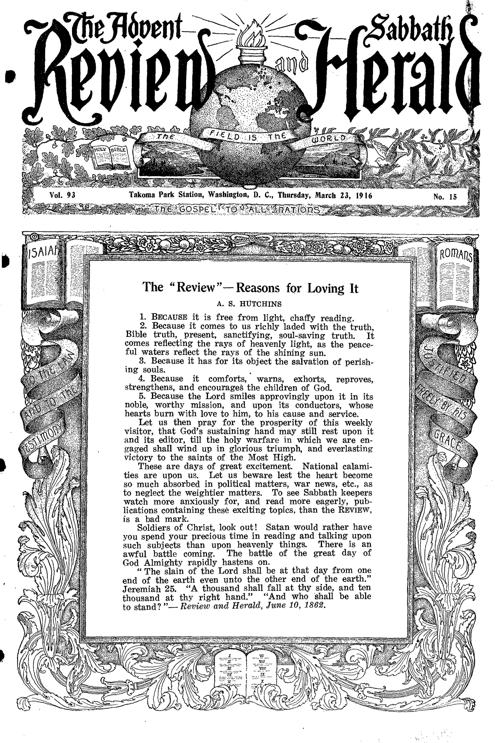 Vol. 93, No. 15.