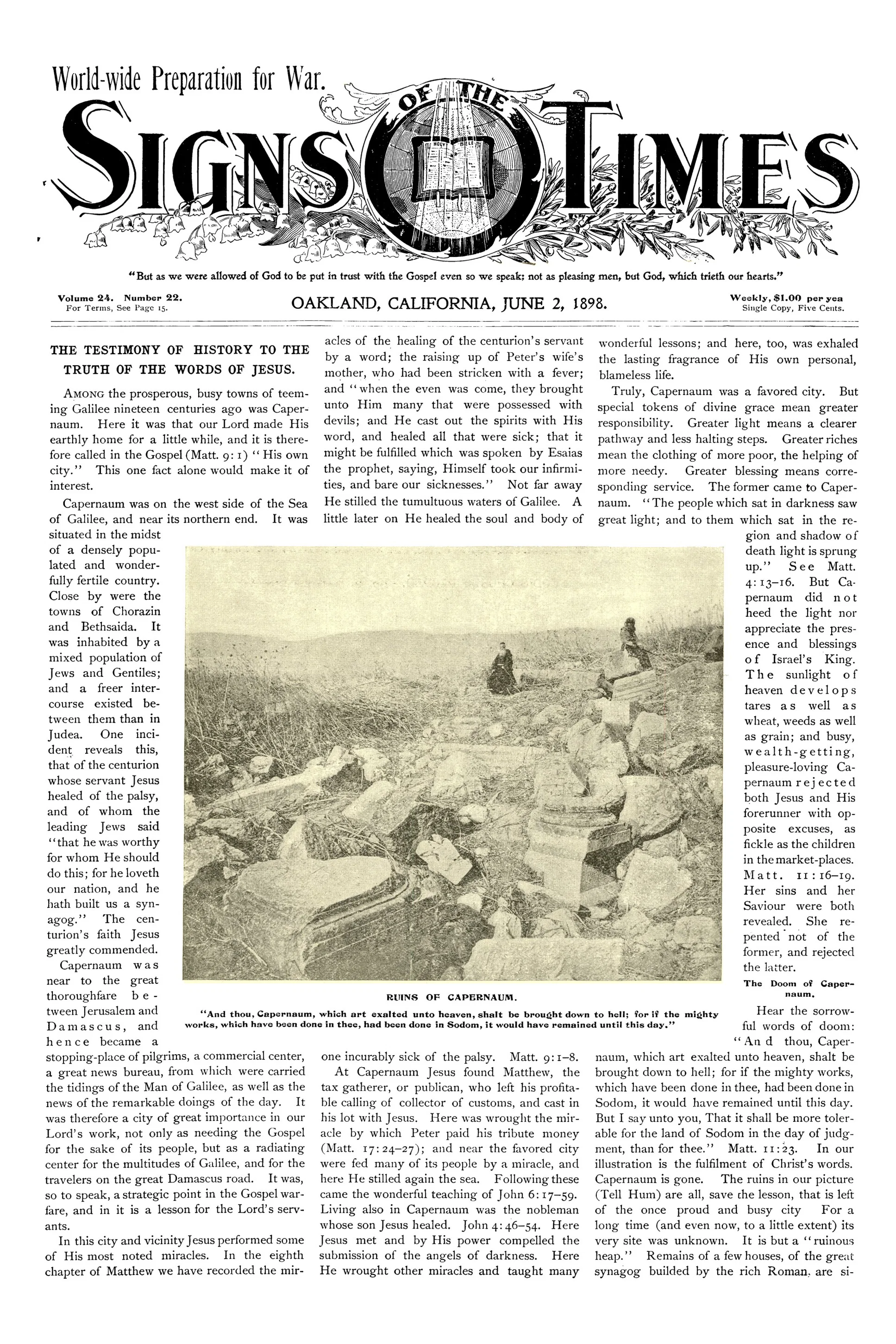 Vol. 24, No. 22.